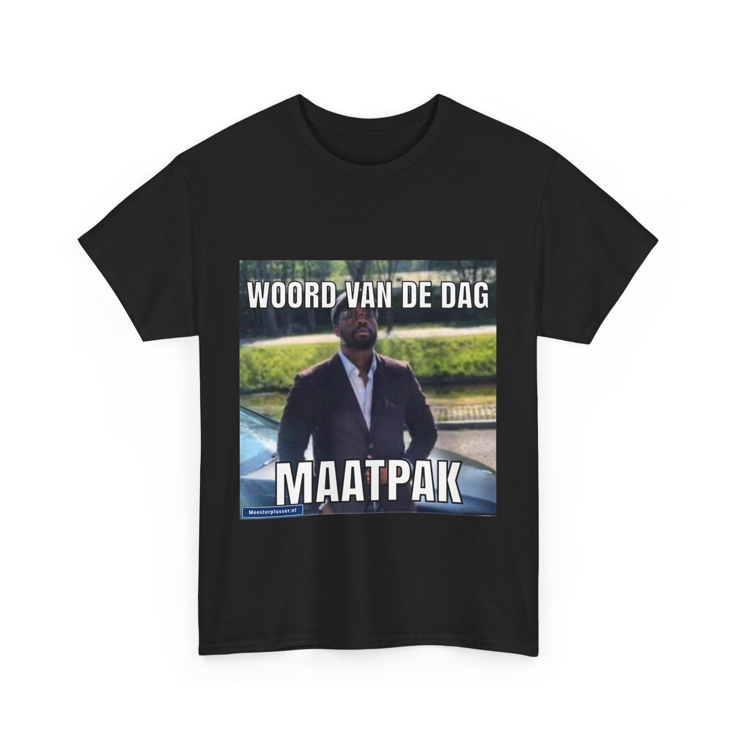 T-Shirt „Maßgeschneiderter Anzug“ mit Wort des Tages