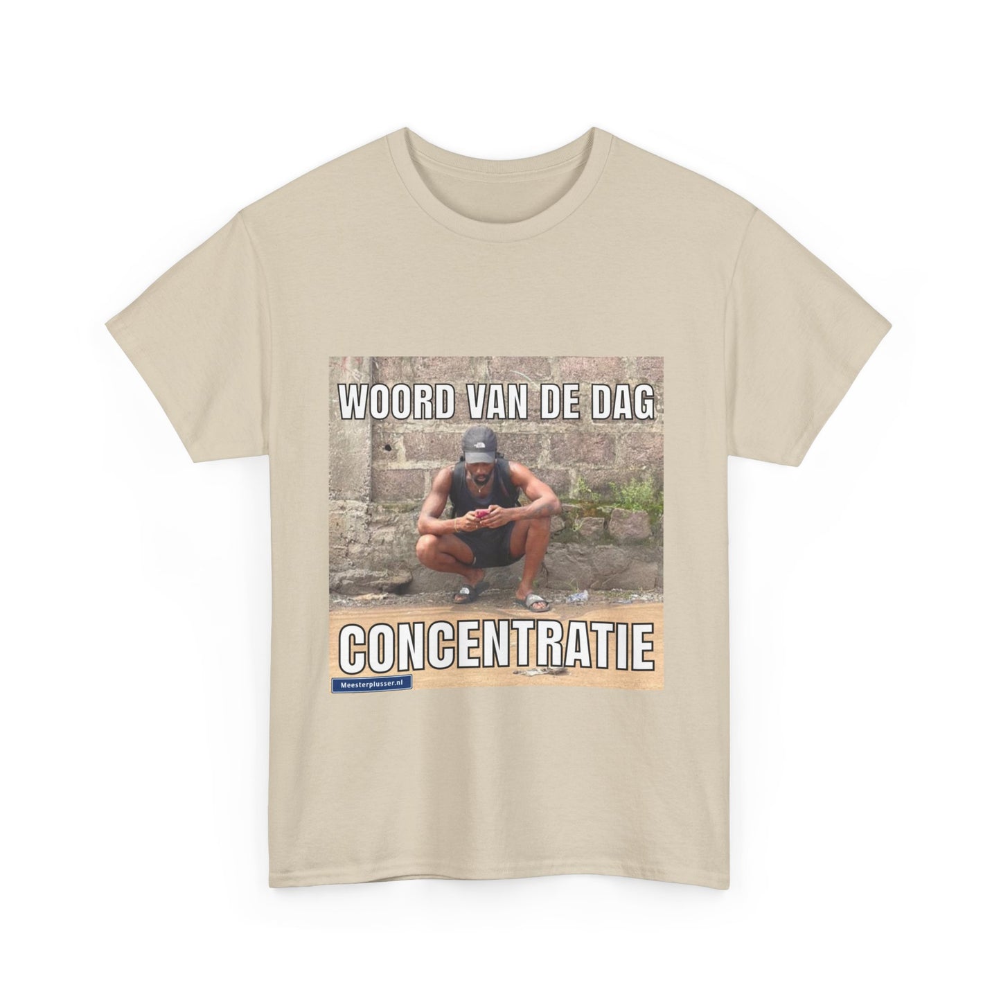 ''Concentratie'' Word of the day T-shirt - Meesterplusser.nl