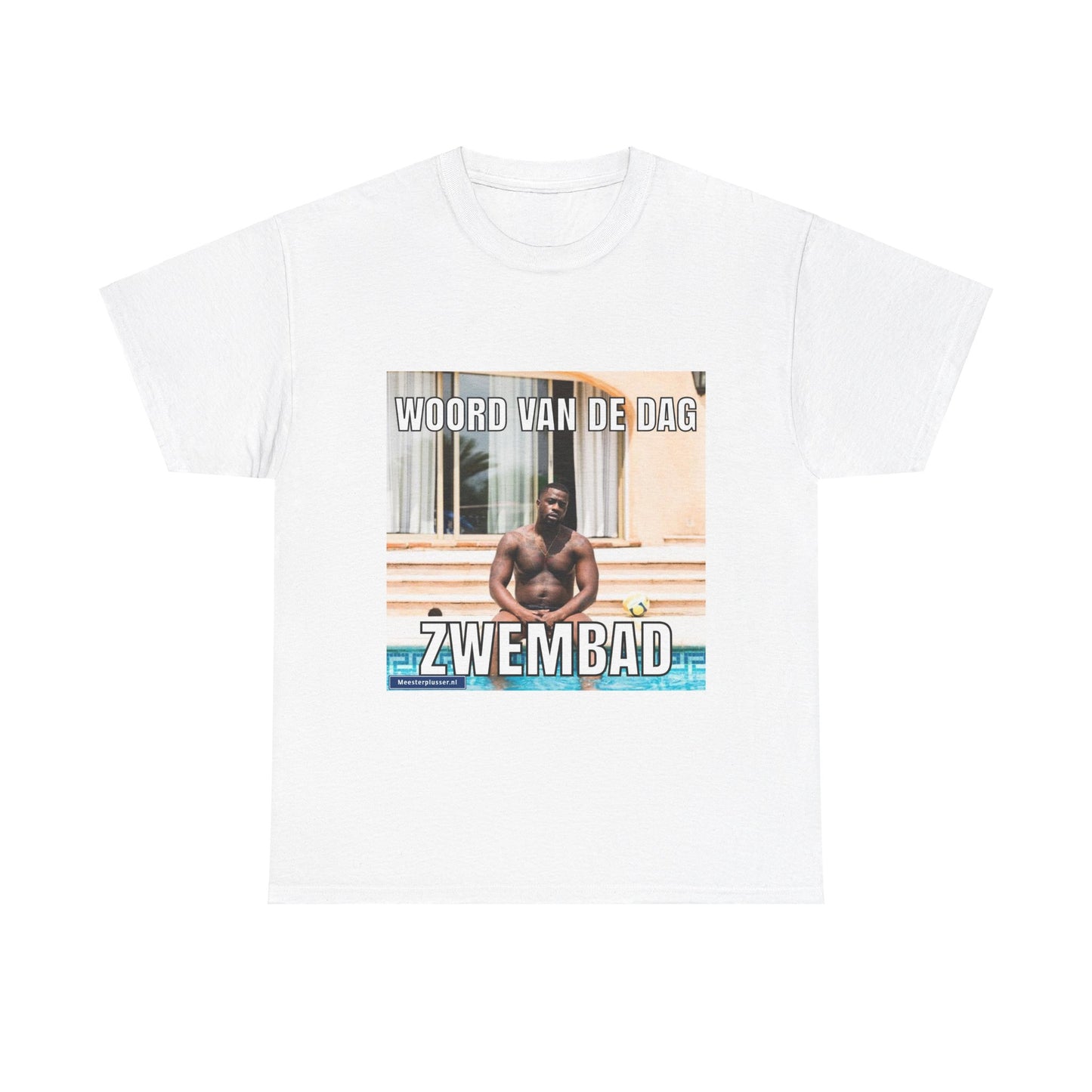 T-Shirt mit dem Wort „Schwimmbad“ des Tages