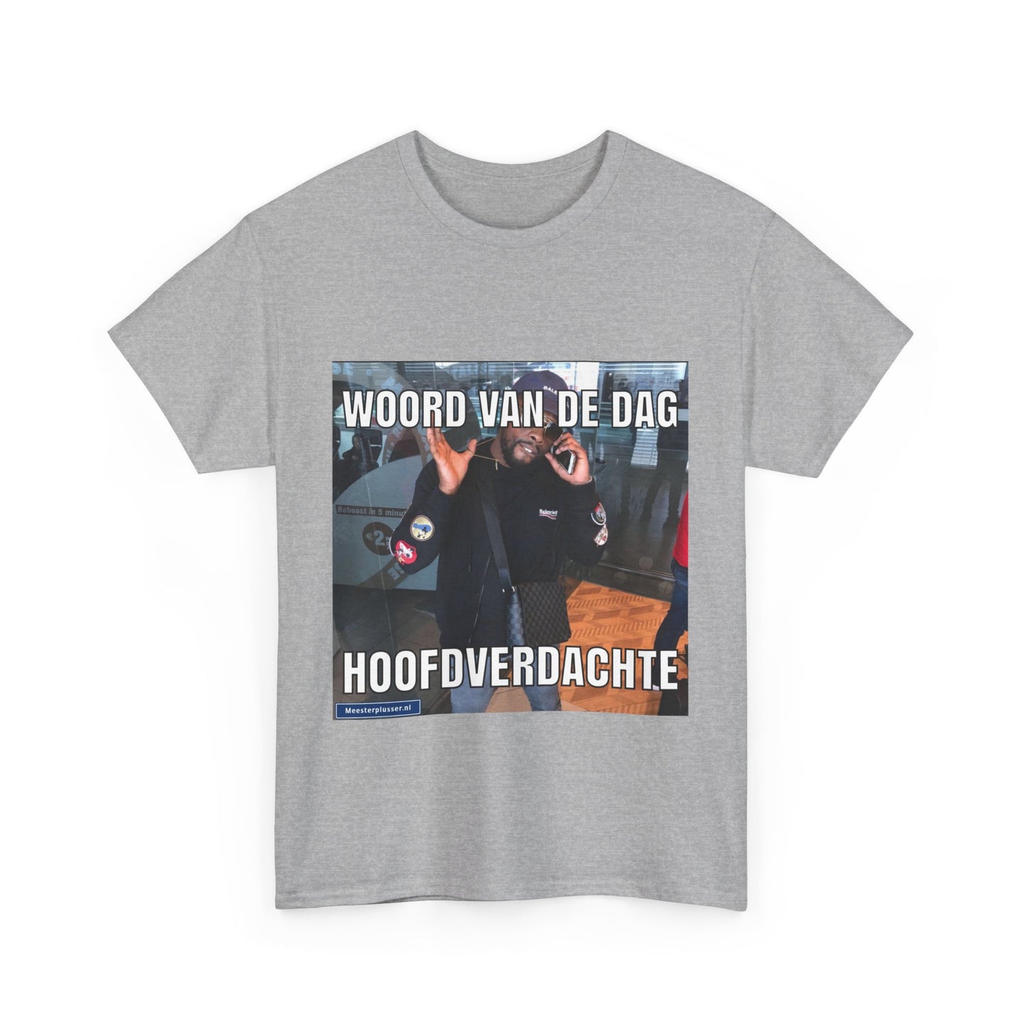 T-Shirt „Hauptverdächtiger“ mit dem Wort des Tages