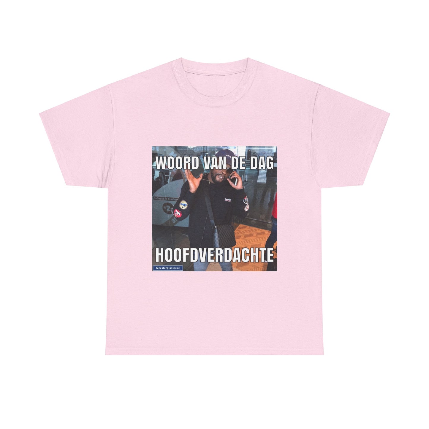 T-Shirt „Hauptverdächtiger“ mit dem Wort des Tages
