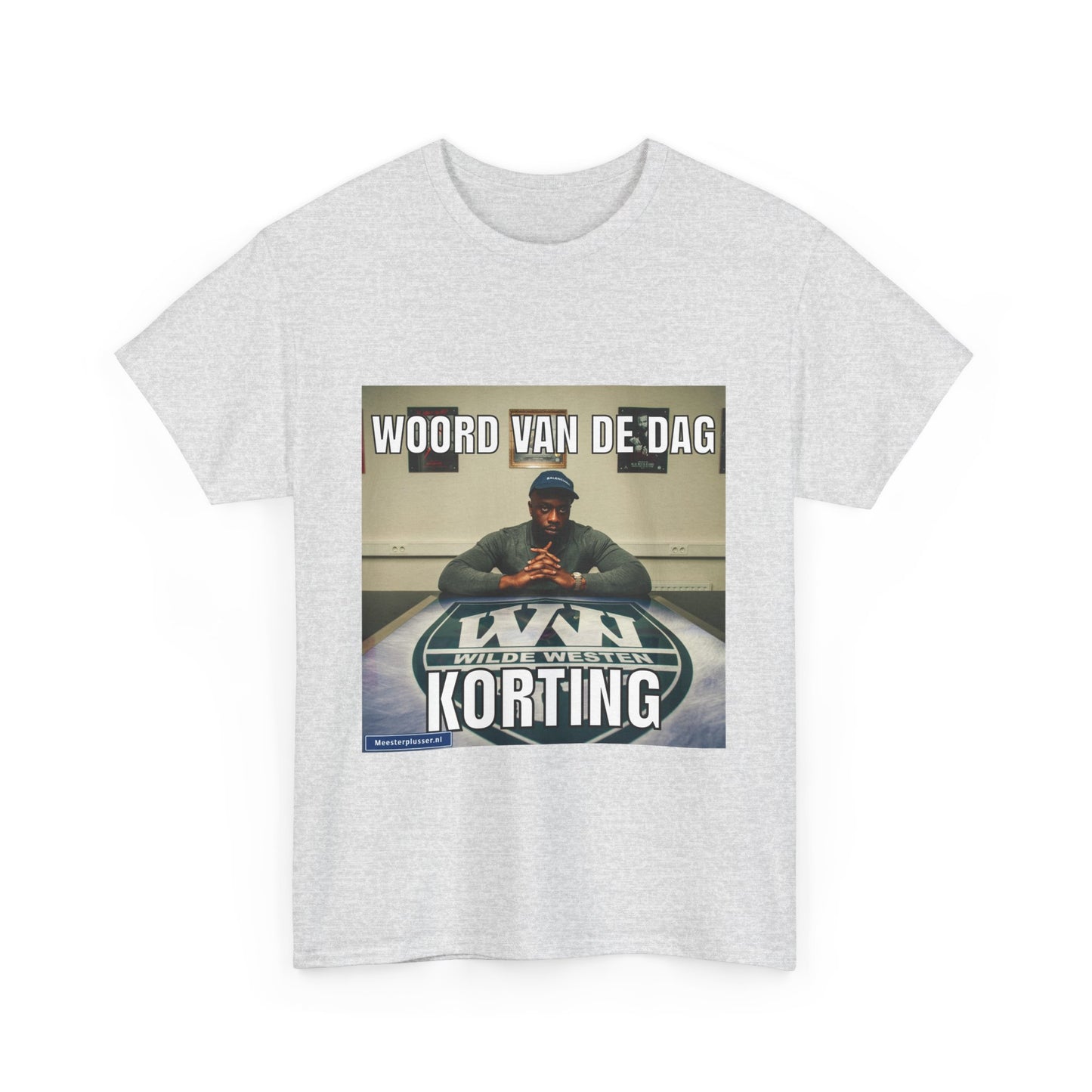 ''Korting'' Word of the day T-shirt - Meesterplusser.nl