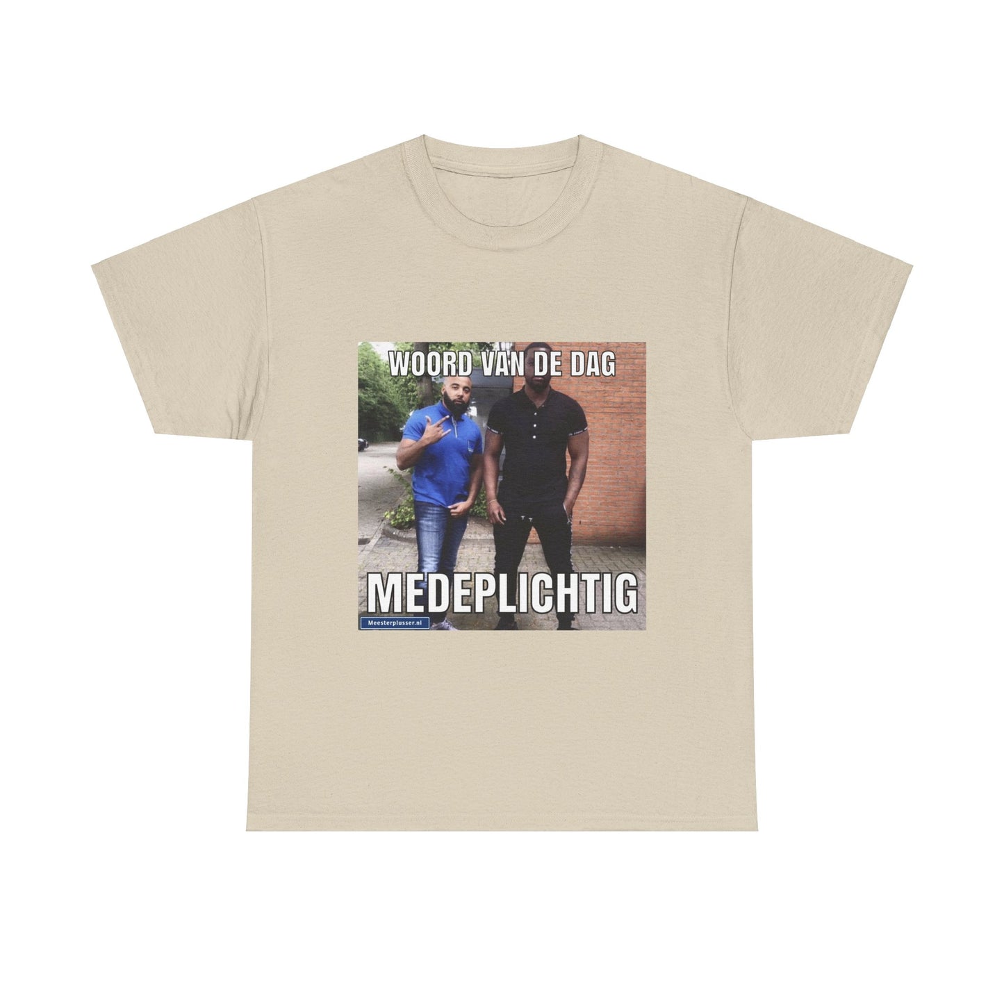 ''Medeplichtig'' Word of the day T-shirt - Meesterplusser.nl