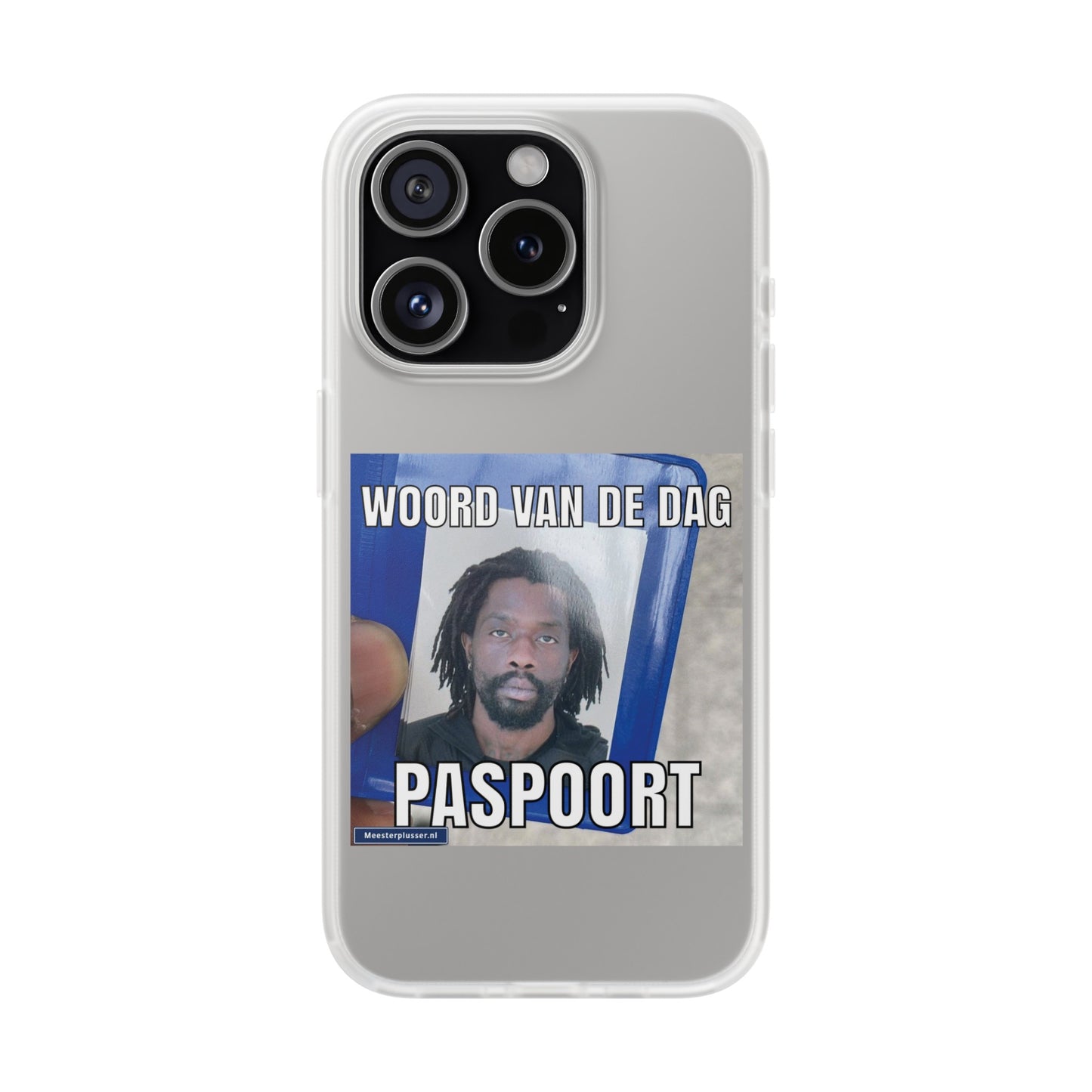 Word of the day 'Paspoort' telefoonhoesje