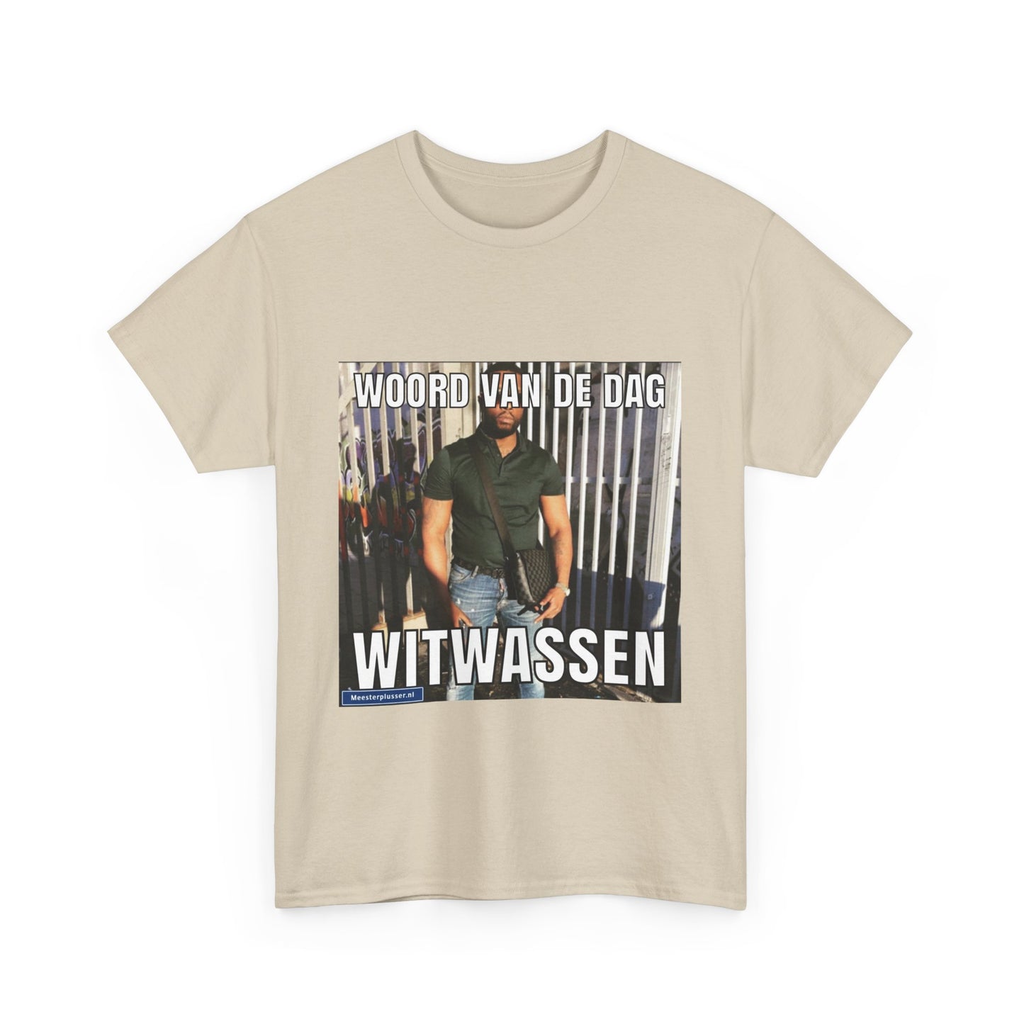 ''Witwassen'' Word of the day T-shirt - Meesterplusser.nl