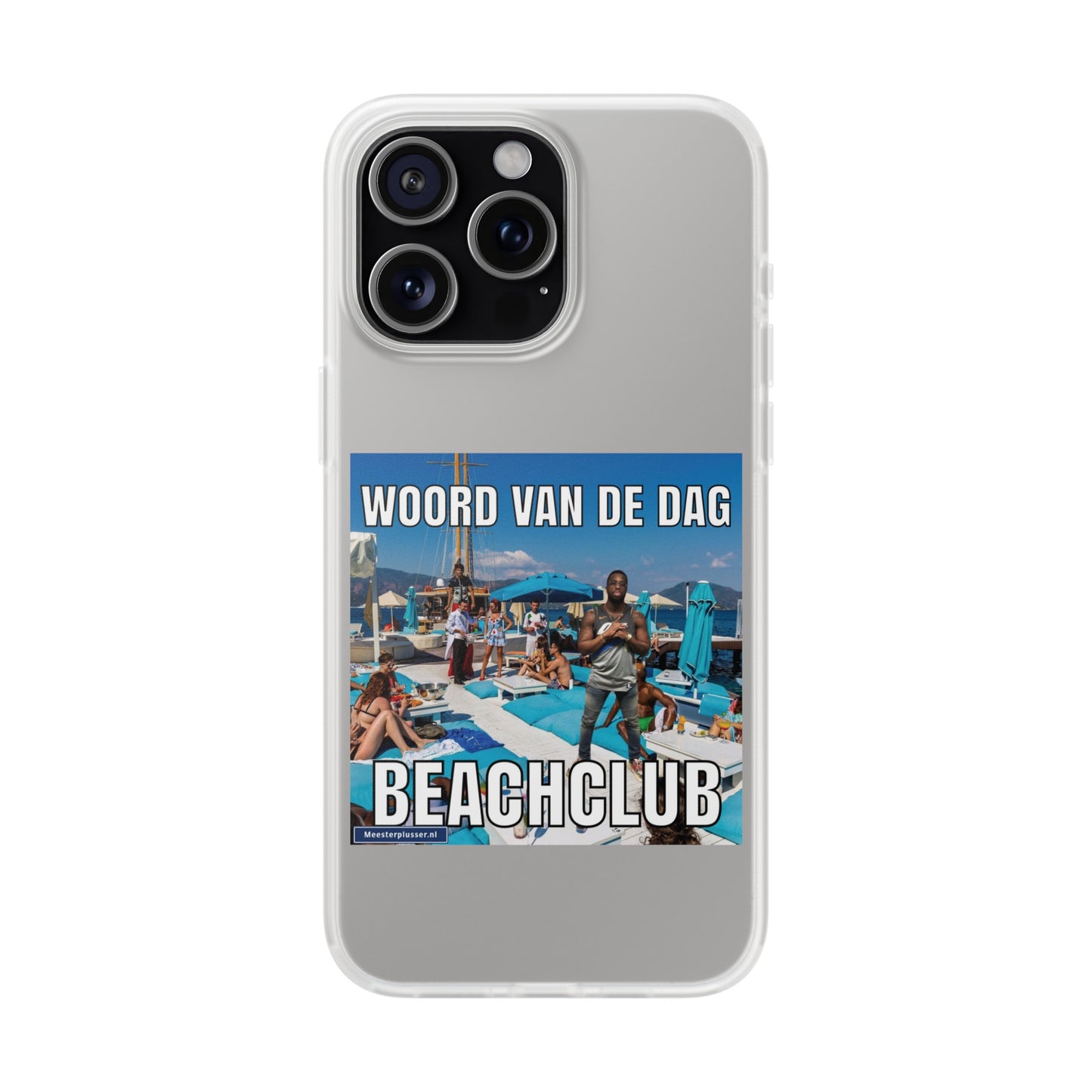 Word of the day 'Beachclub' telefoonhoesje