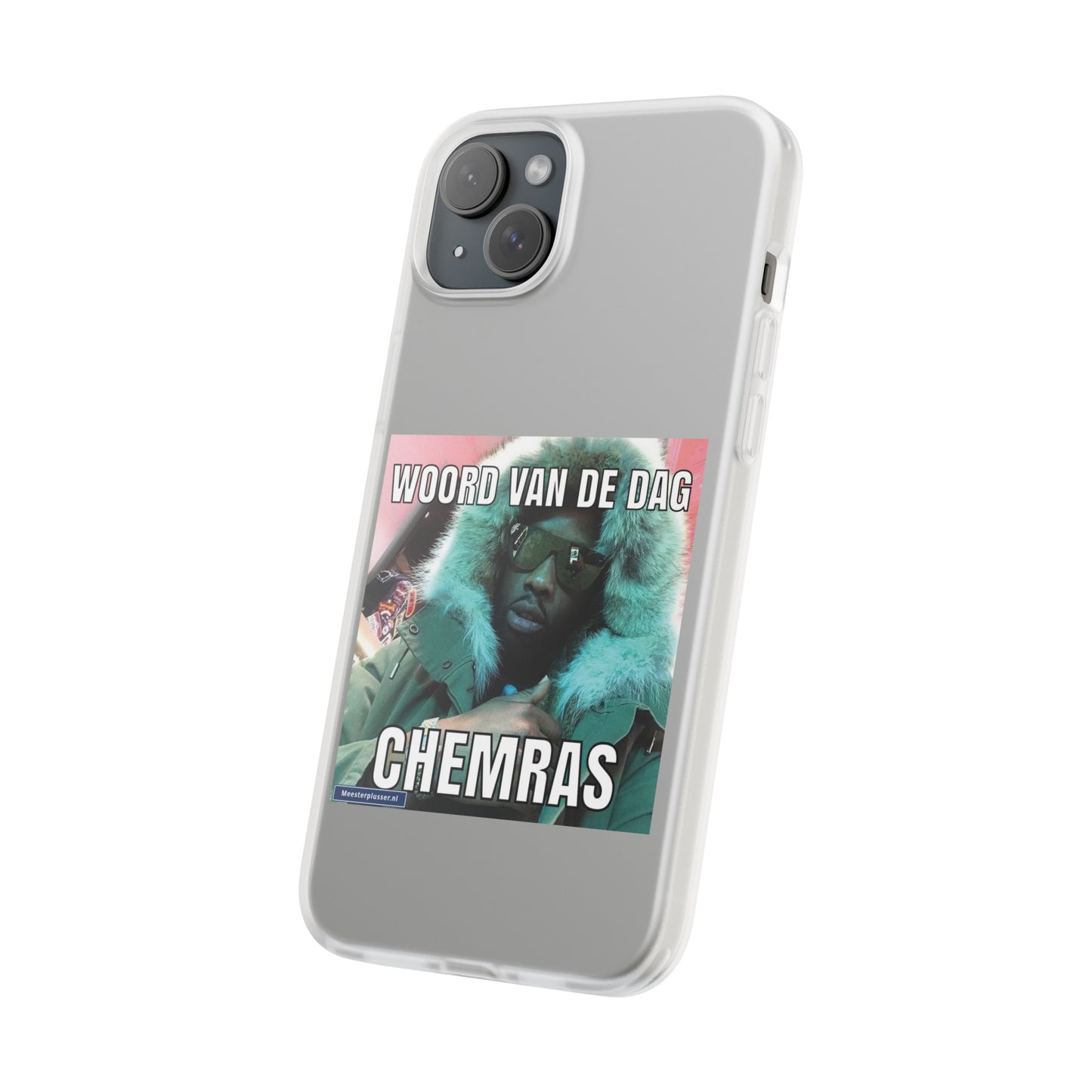 Word of the day 'Chemras' telefoonhoesje