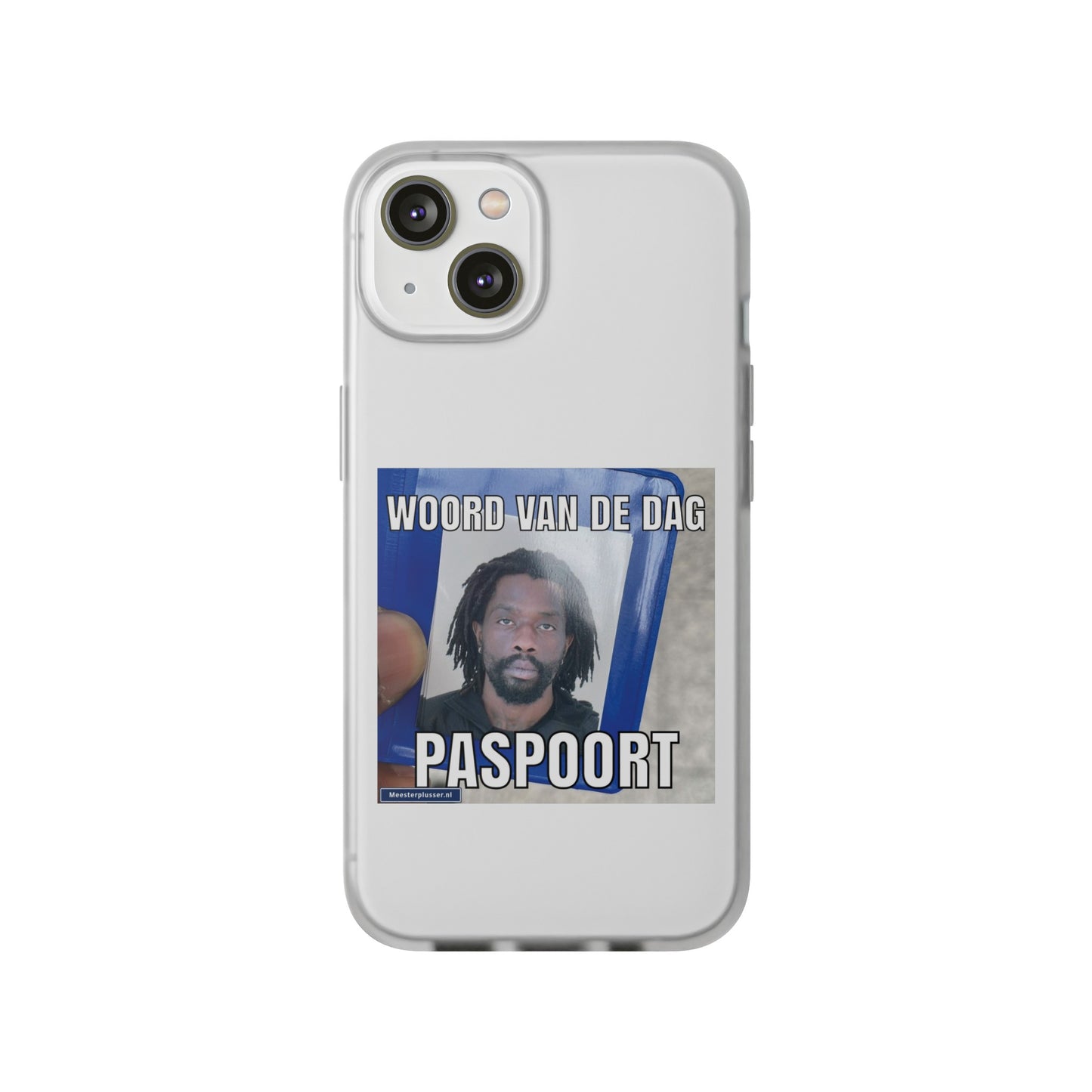 Word of the day 'Paspoort' telefoonhoesje