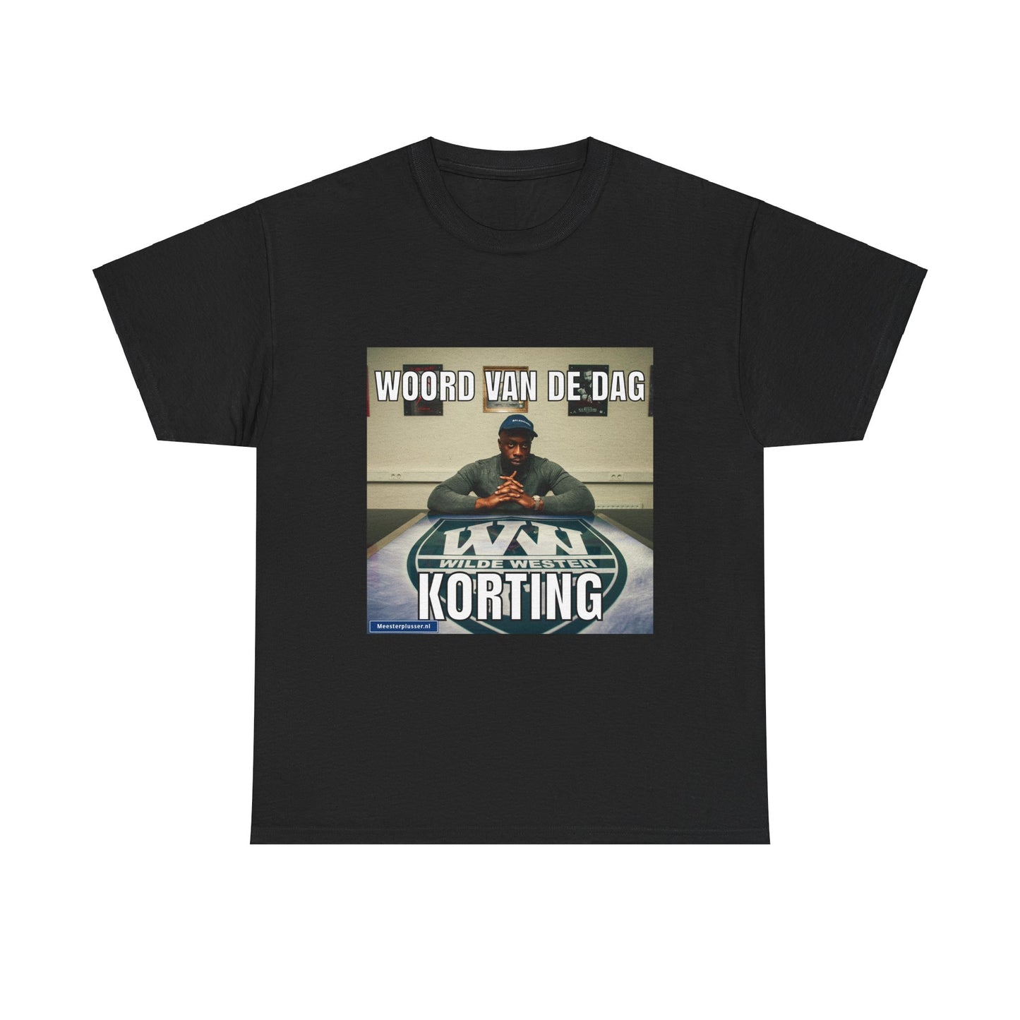 ''Korting'' Word of the day T-shirt - Meesterplusser.nl