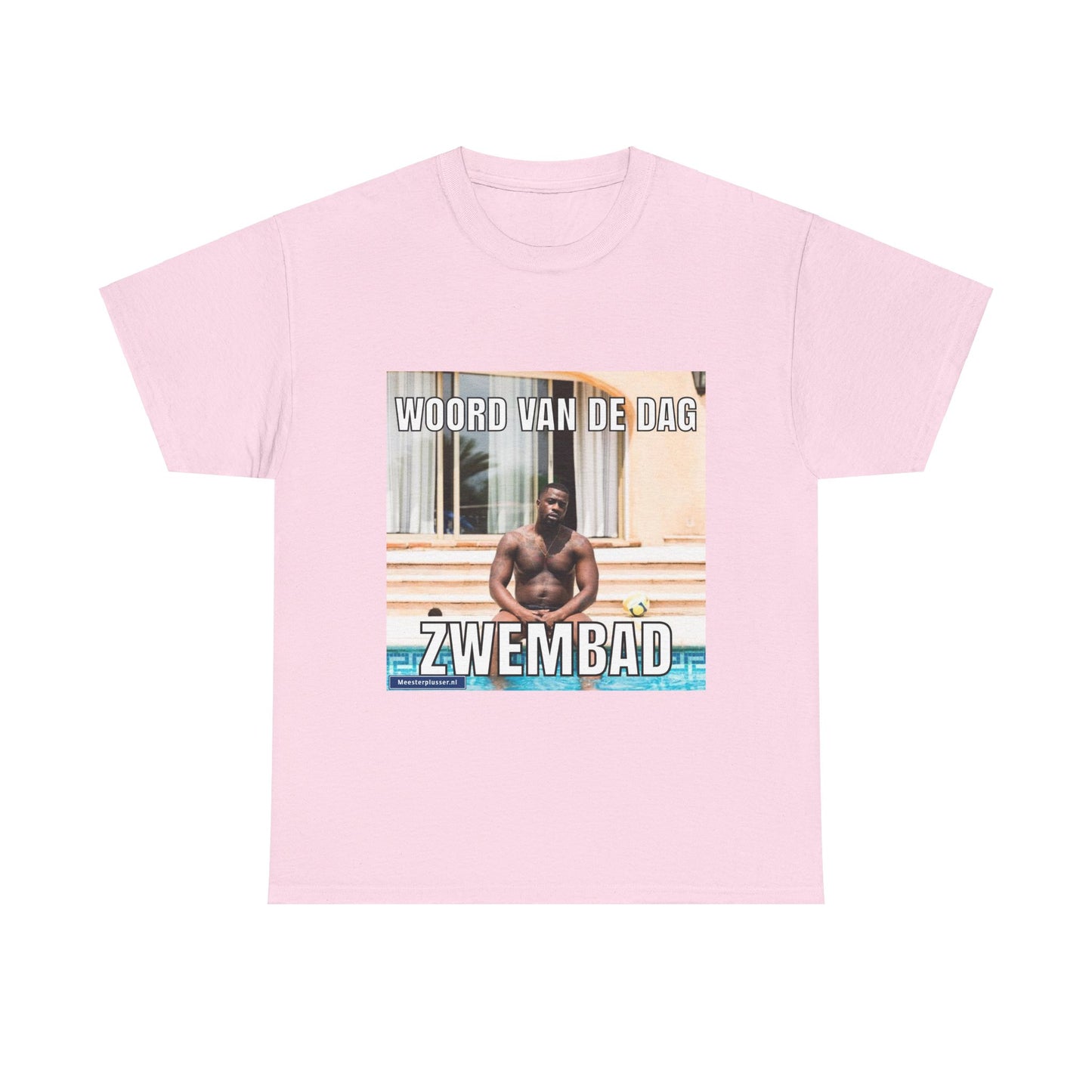 T-Shirt mit dem Wort „Schwimmbad“ des Tages