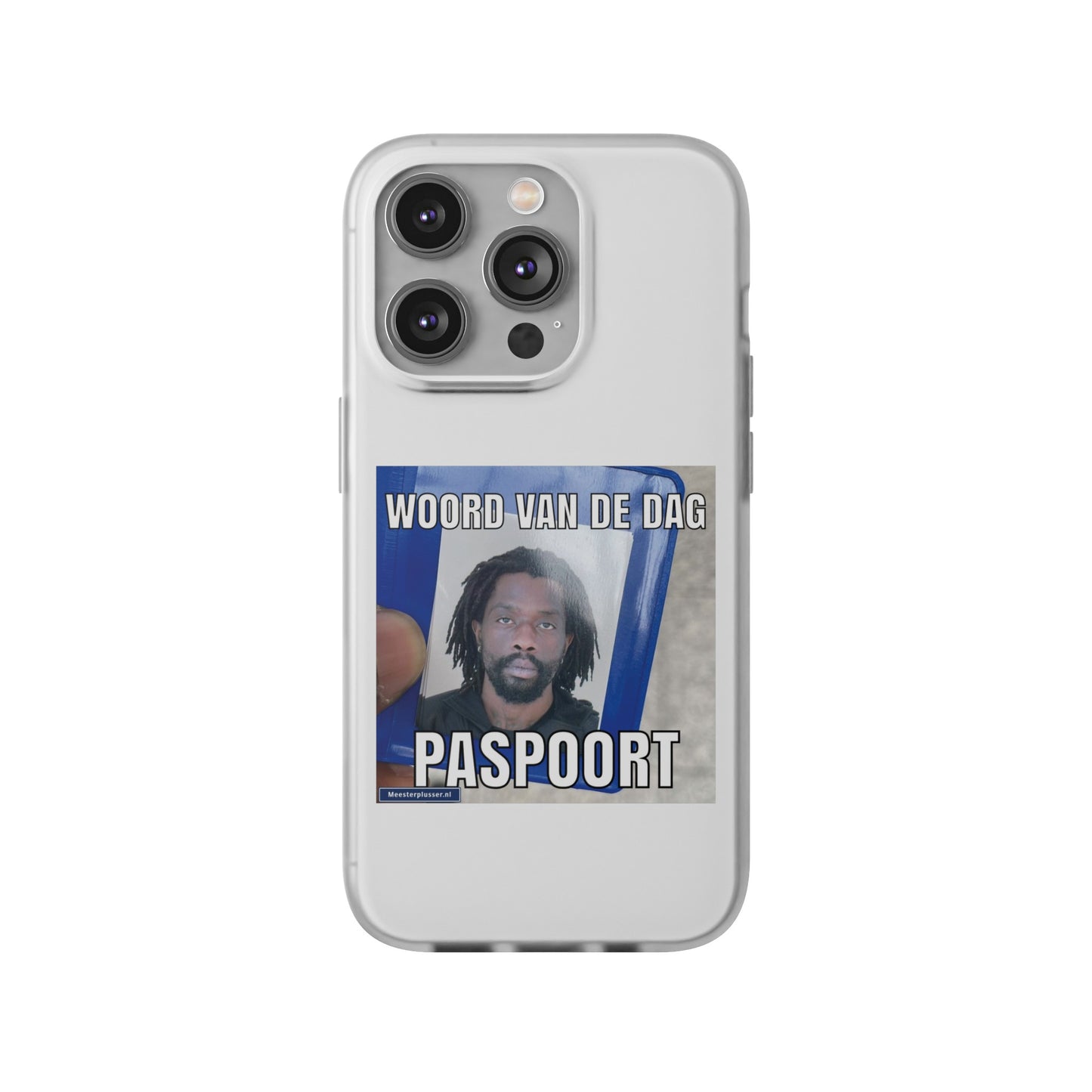 Word of the day 'Paspoort' telefoonhoesje