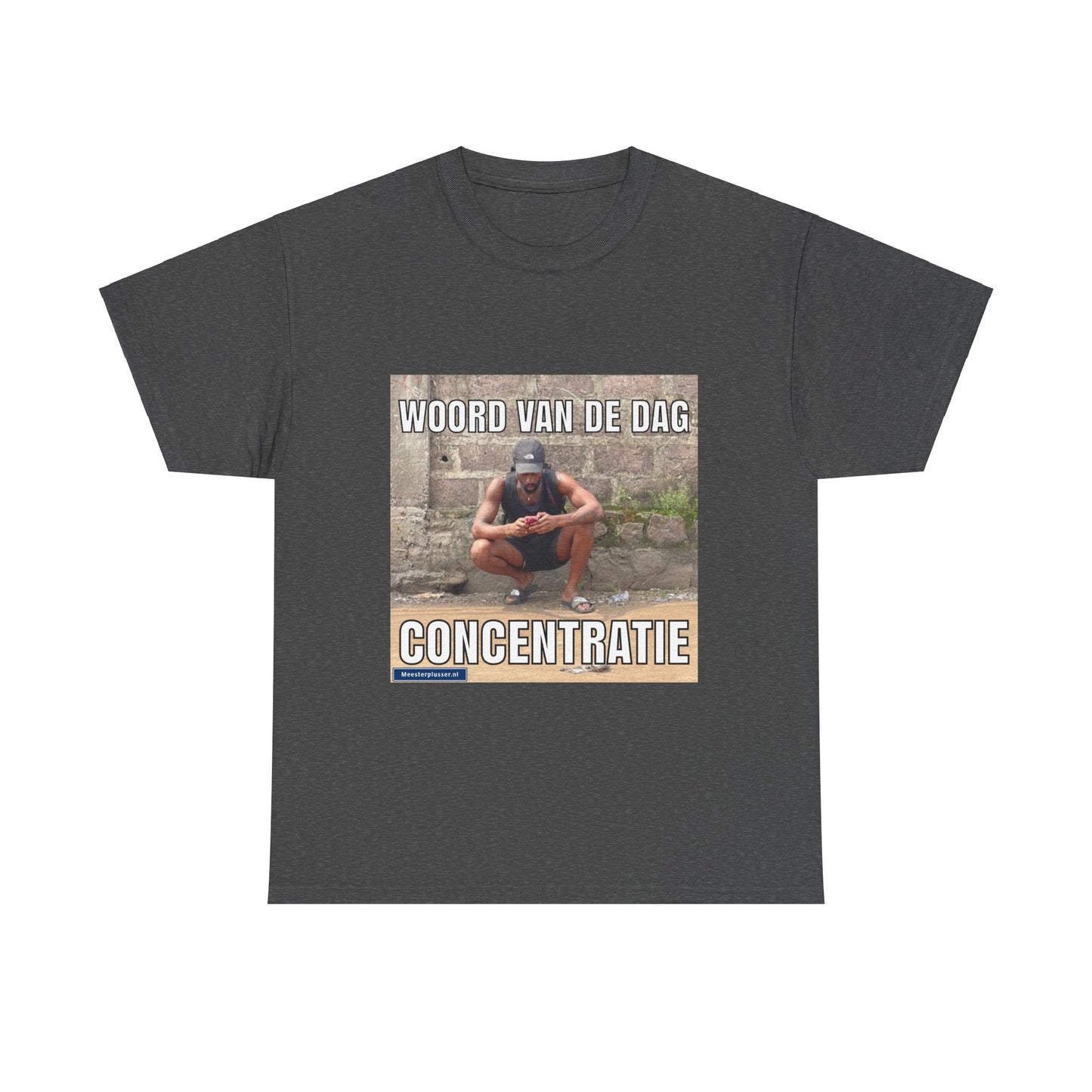 ''Concentratie'' Word of the day T-shirt - Meesterplusser.nl