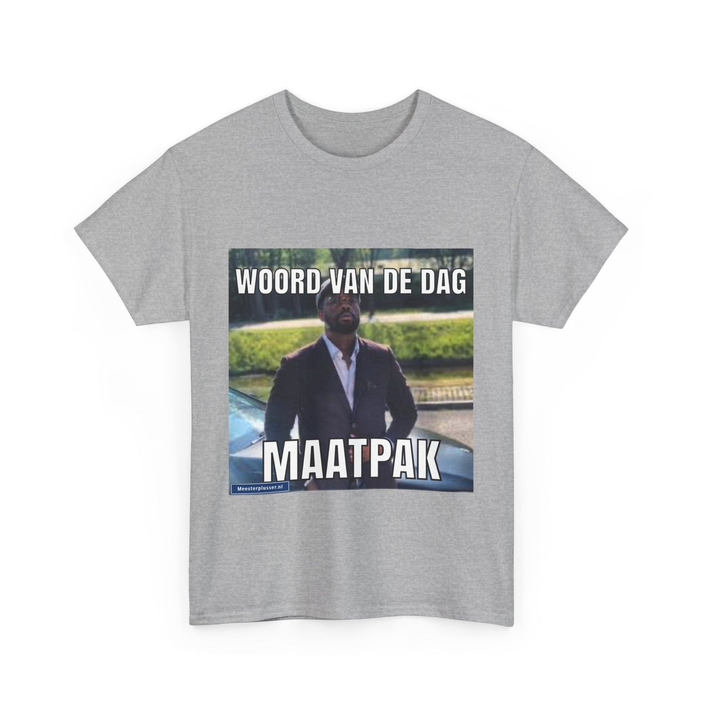 T-Shirt „Maßgeschneiderter Anzug“ mit Wort des Tages