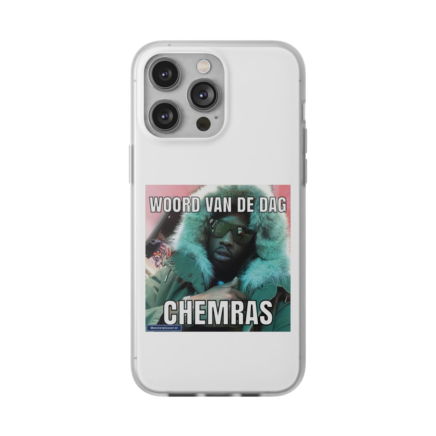 Word of the day 'Chemras' telefoonhoesje