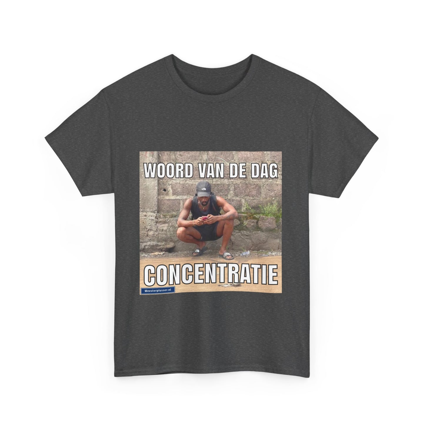''Concentratie'' Word of the day T-shirt - Meesterplusser.nl