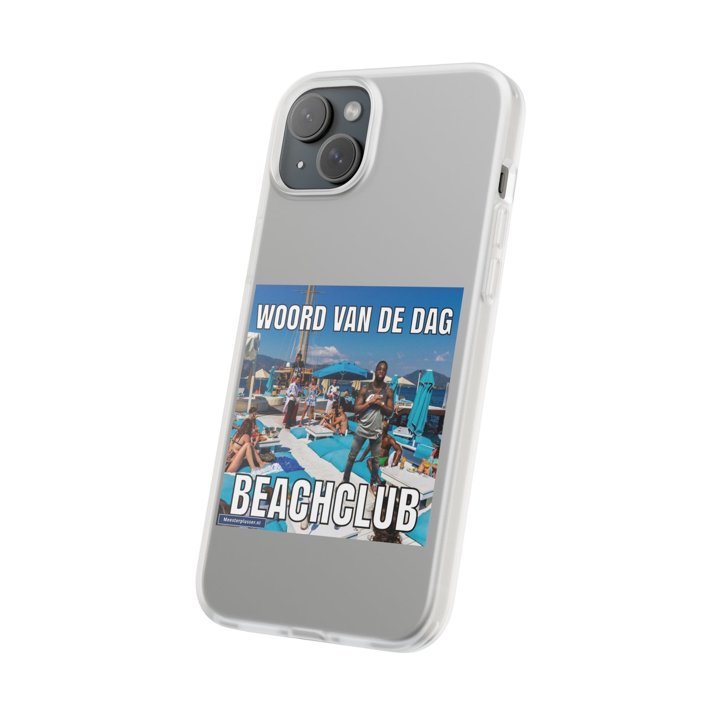 Word of the day 'Beachclub' telefoonhoesje