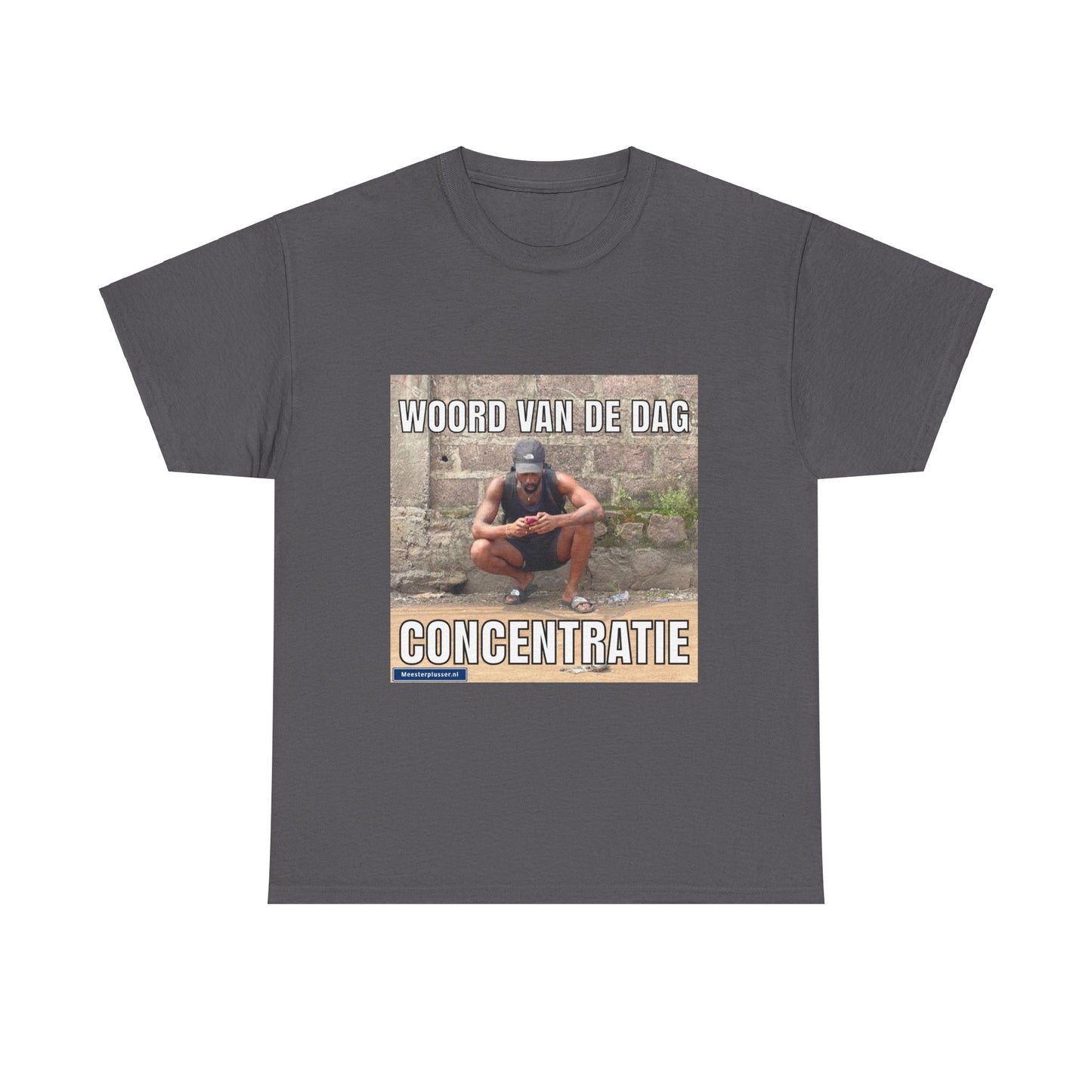 ''Concentratie'' Word of the day T-shirt - Meesterplusser.nl