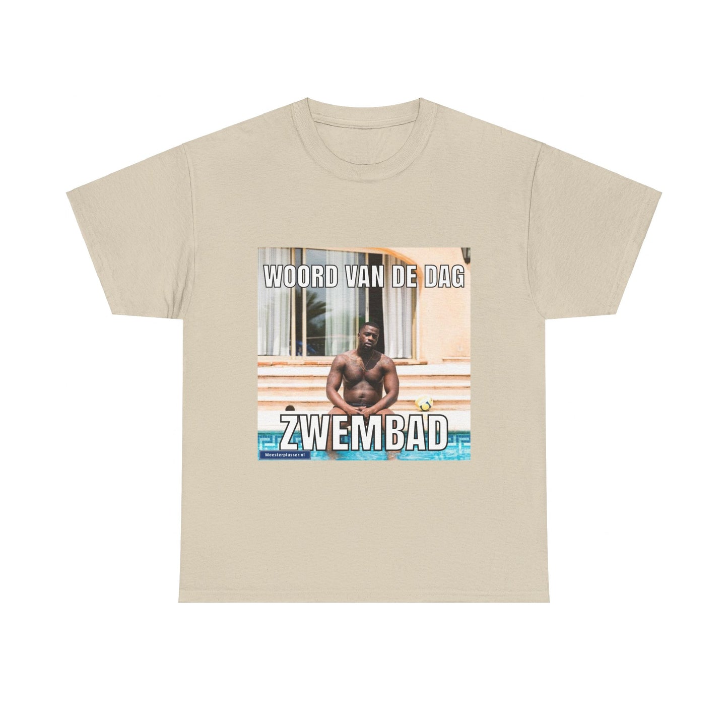 T-Shirt mit dem Wort „Schwimmbad“ des Tages
