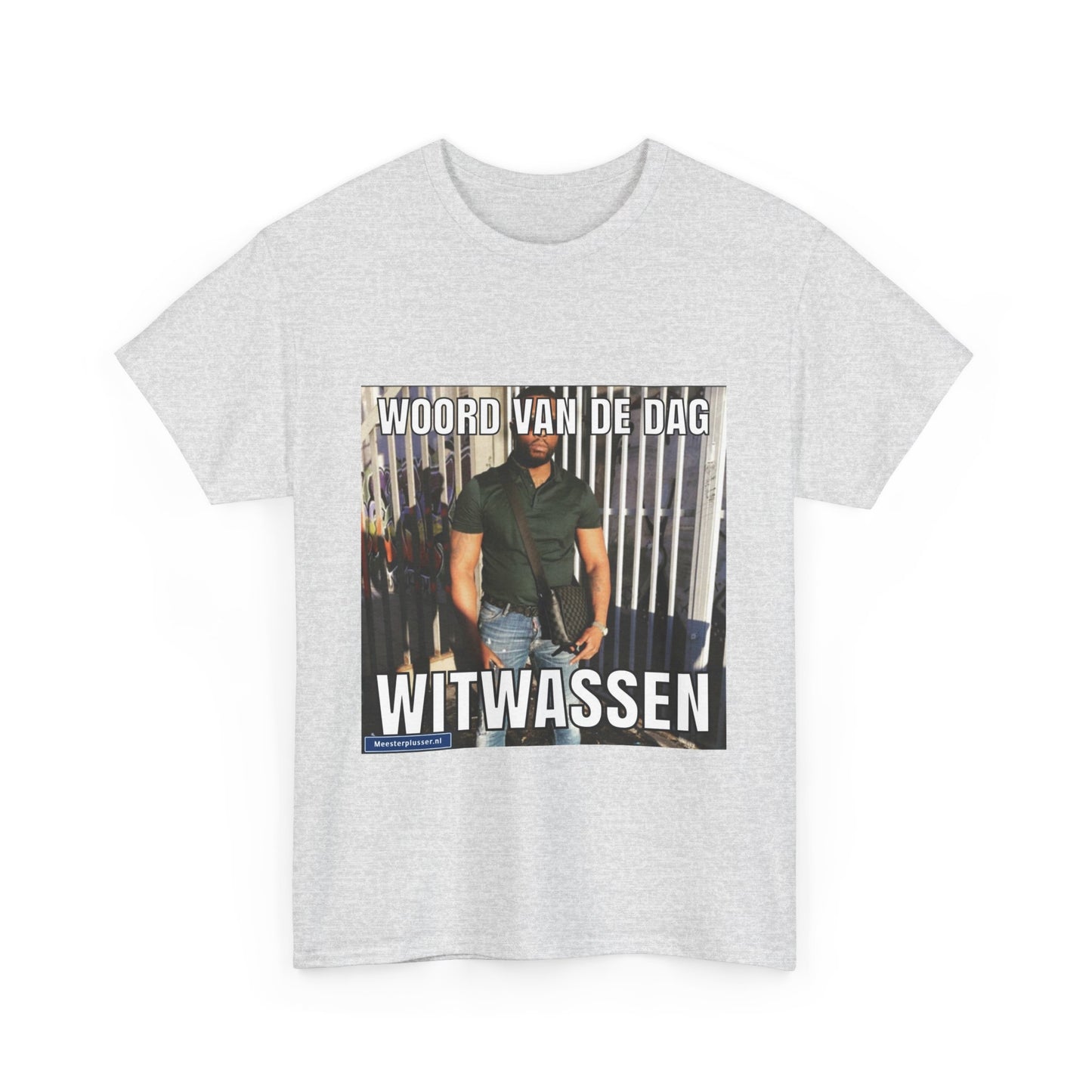 ''Witwassen'' Word of the day T-shirt - Meesterplusser.nl