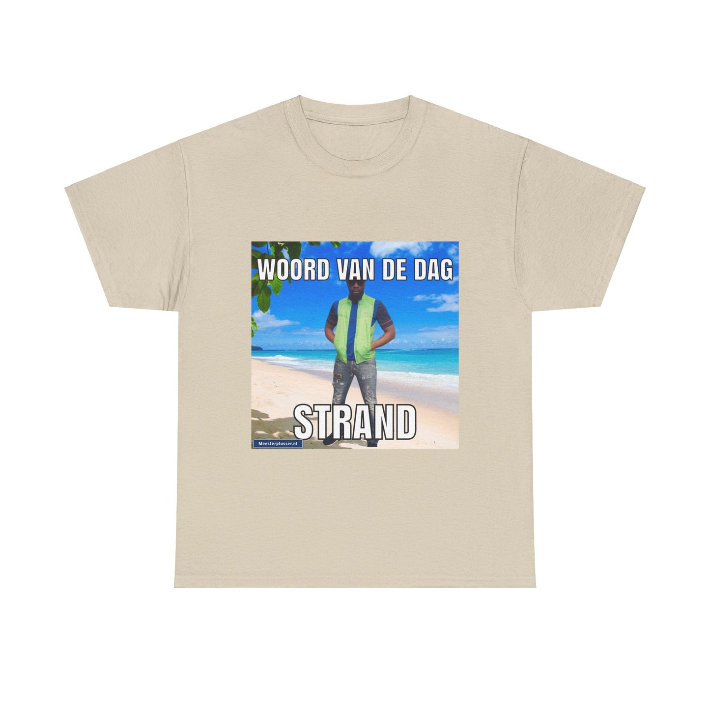 ''Strand'' Word of the day T-shirt - Meesterplusser.nl