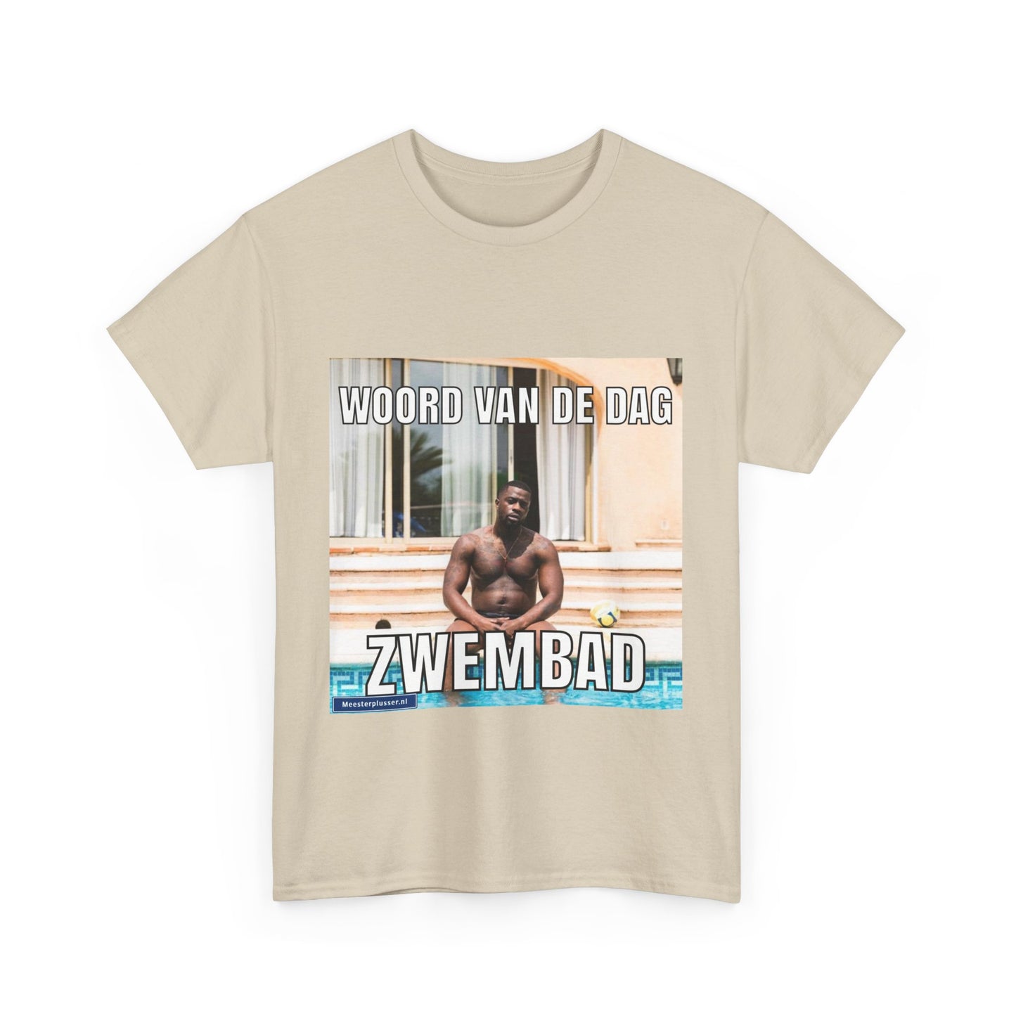 T-Shirt mit dem Wort „Schwimmbad“ des Tages