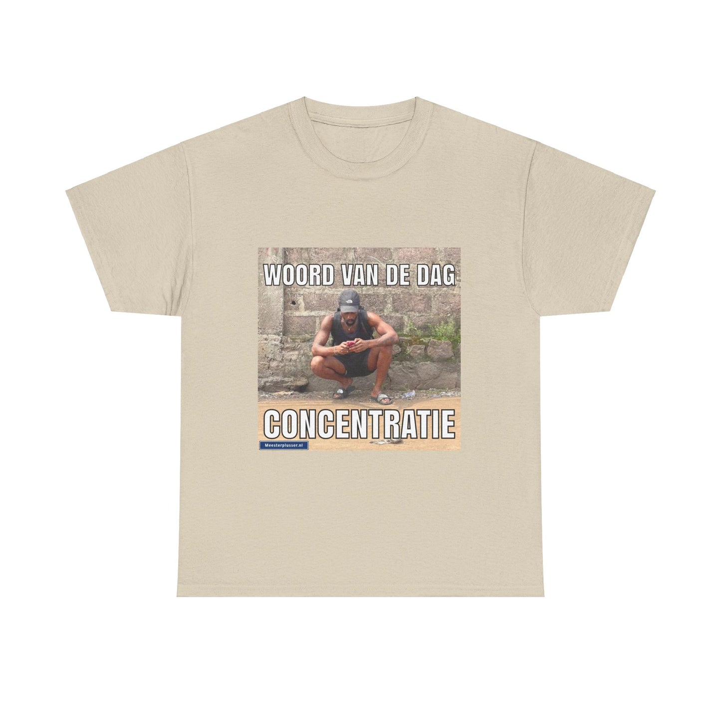 ''Concentratie'' Word of the day T-shirt - Meesterplusser.nl
