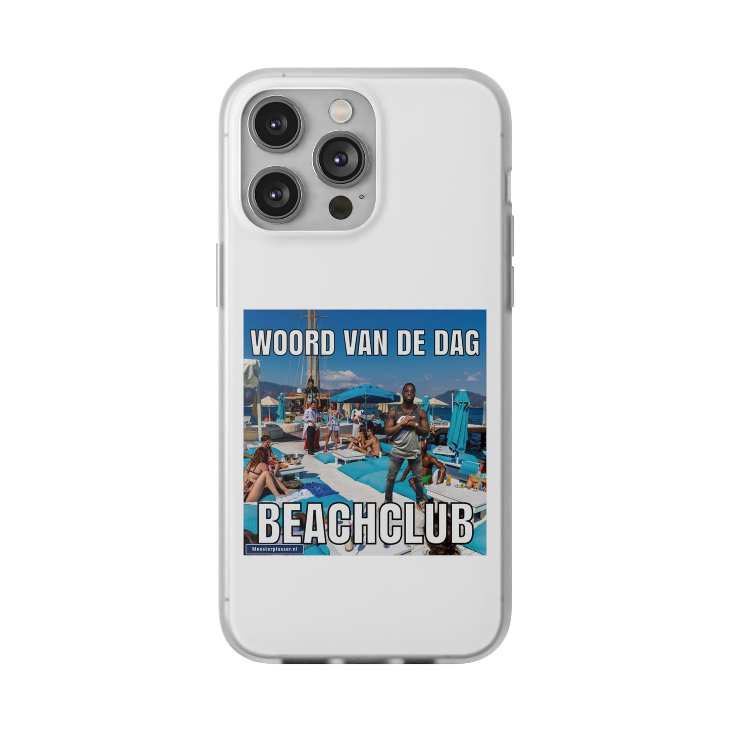 Word of the day 'Beachclub' telefoonhoesje