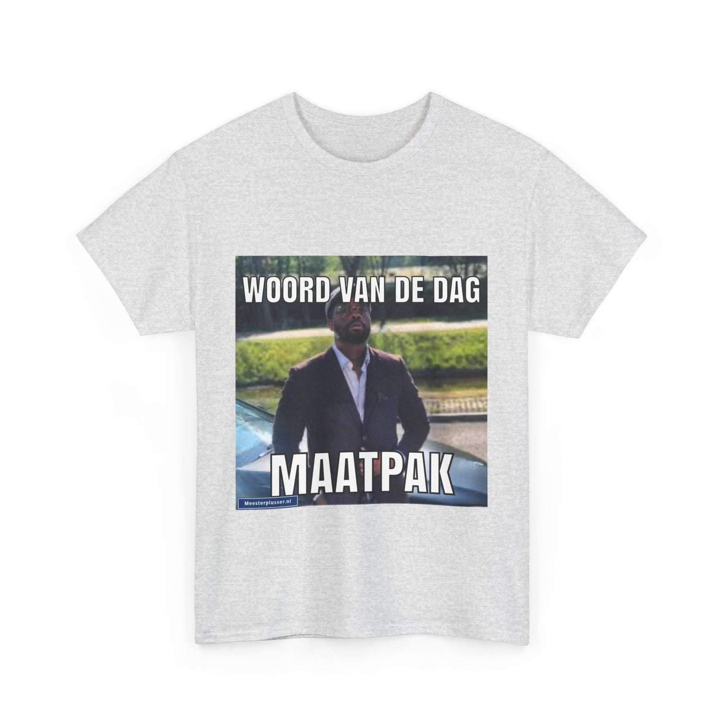 T-Shirt „Maßgeschneiderter Anzug“ mit Wort des Tages