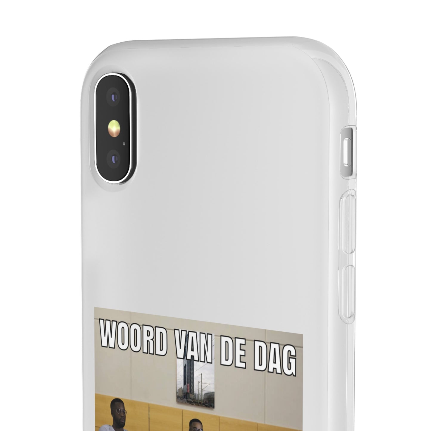 Word of the day 'geseponeerd' telefoonhoesje