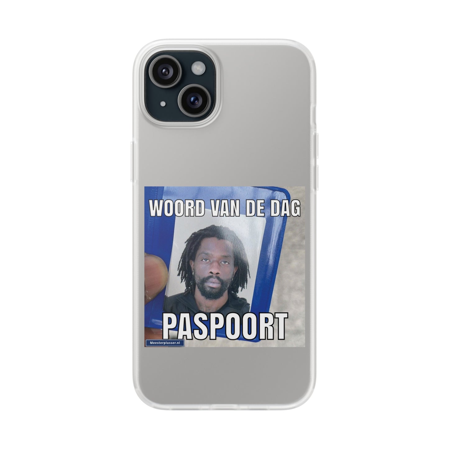 Word of the day 'Paspoort' telefoonhoesje