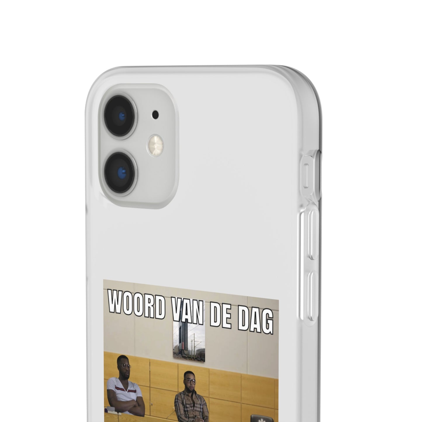 Word of the day 'geseponeerd' telefoonhoesje