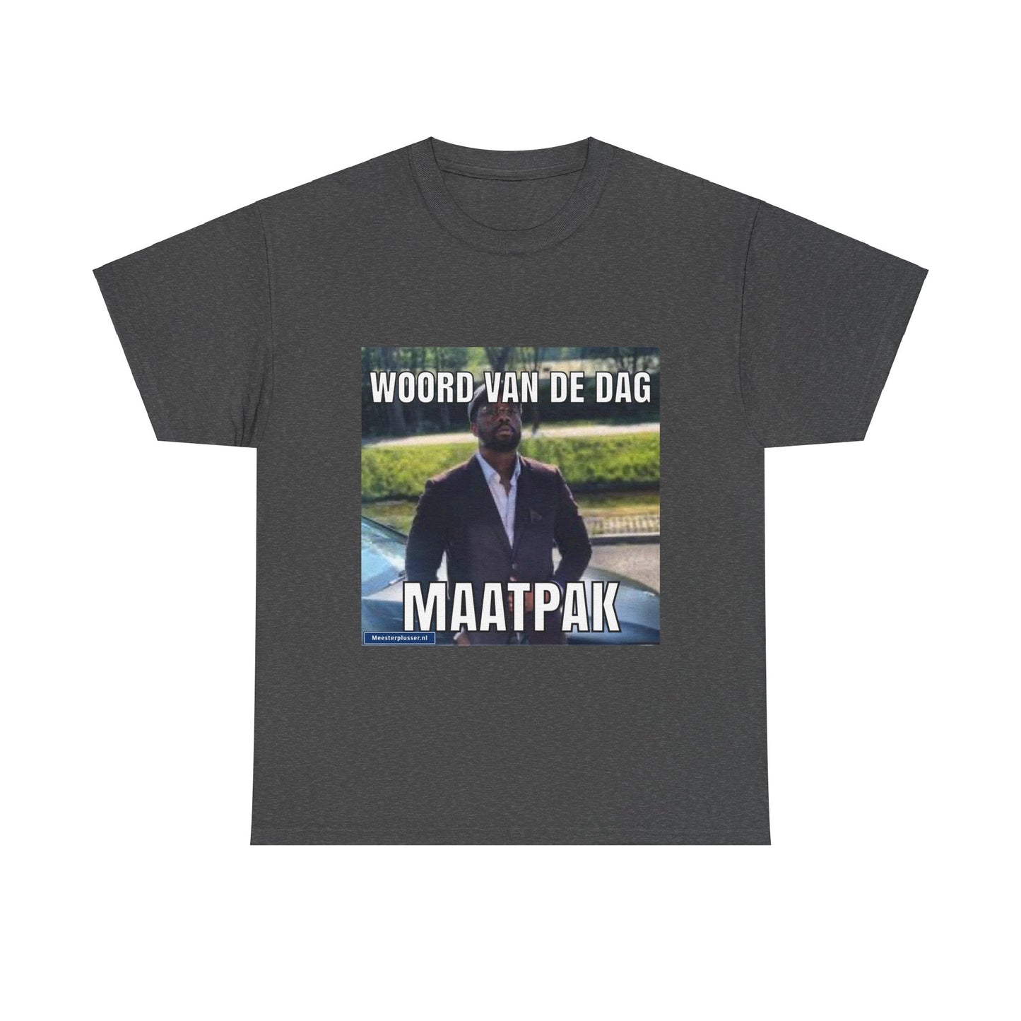 T-Shirt „Maßgeschneiderter Anzug“ mit Wort des Tages