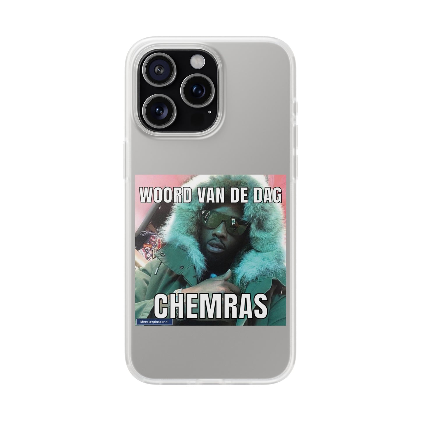 Word of the day 'Chemras' telefoonhoesje