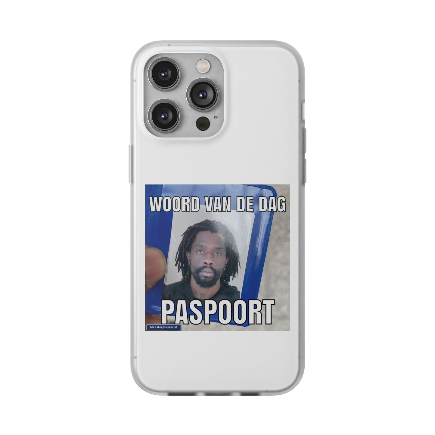Word of the day 'Paspoort' telefoonhoesje