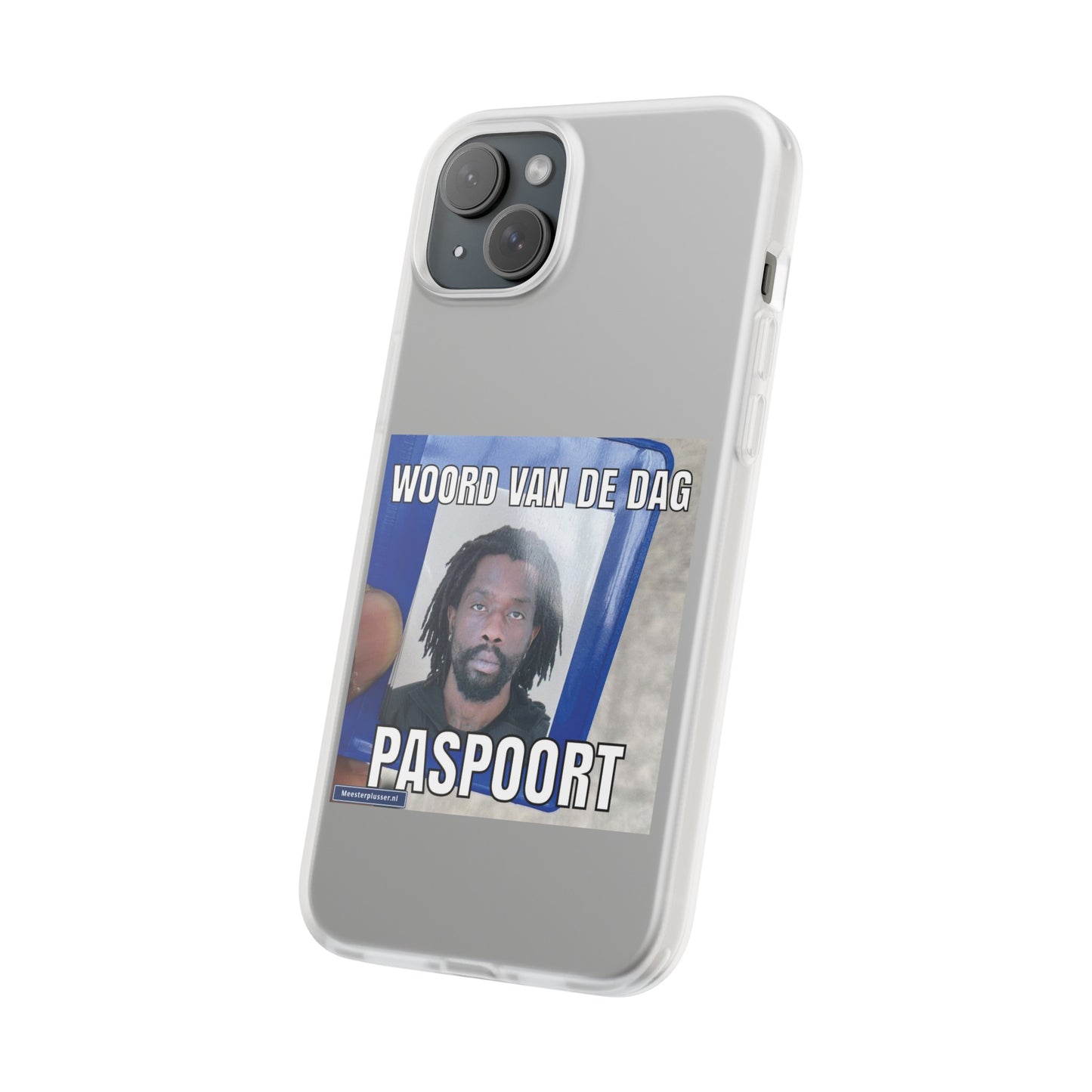 Word of the day 'Paspoort' telefoonhoesje