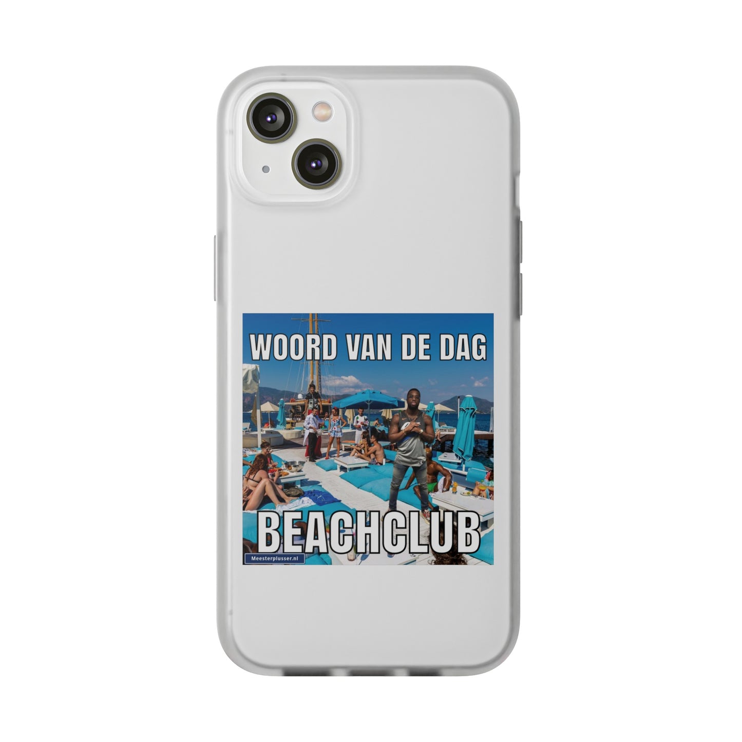 Word of the day 'Beachclub' telefoonhoesje