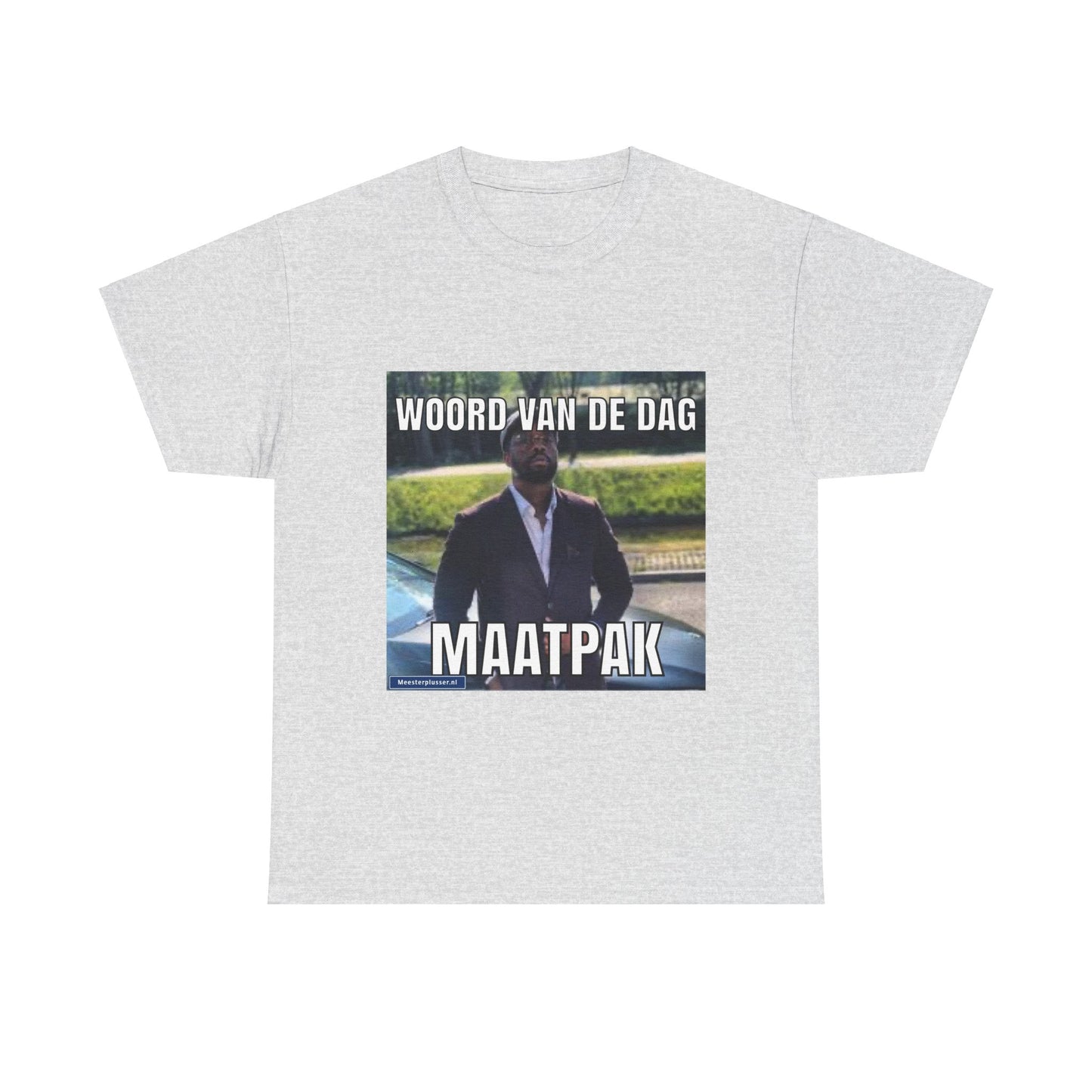 T-Shirt „Maßgeschneiderter Anzug“ mit Wort des Tages