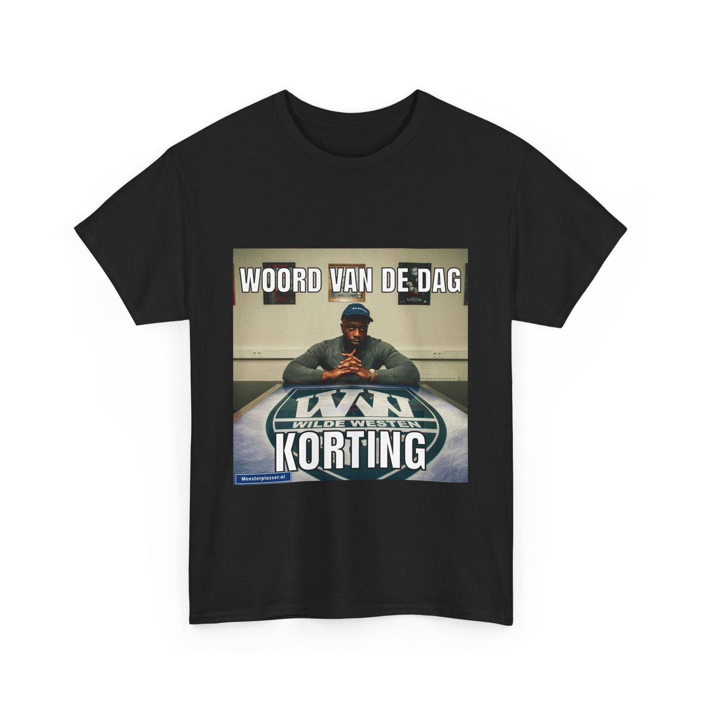 ''Korting'' Word of the day T-shirt - Meesterplusser.nl