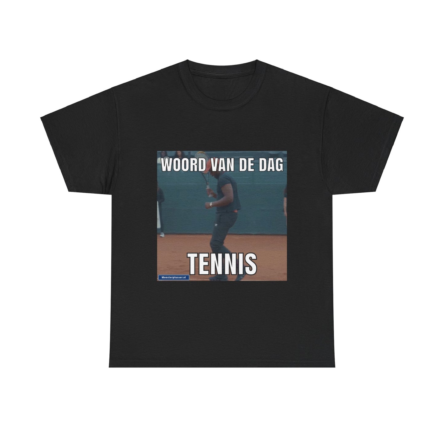 T-Shirt mit dem Wort „Tennis“ des Tages