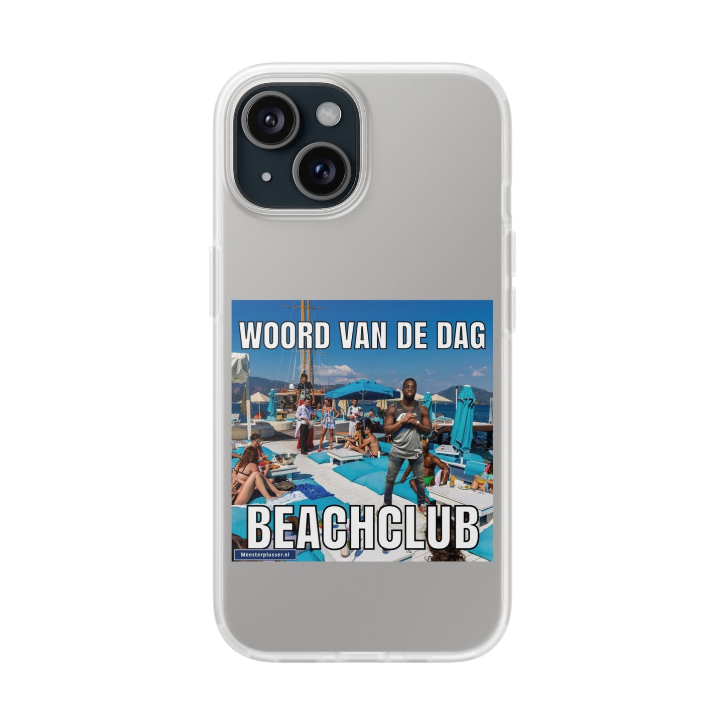 Word of the day 'Beachclub' telefoonhoesje