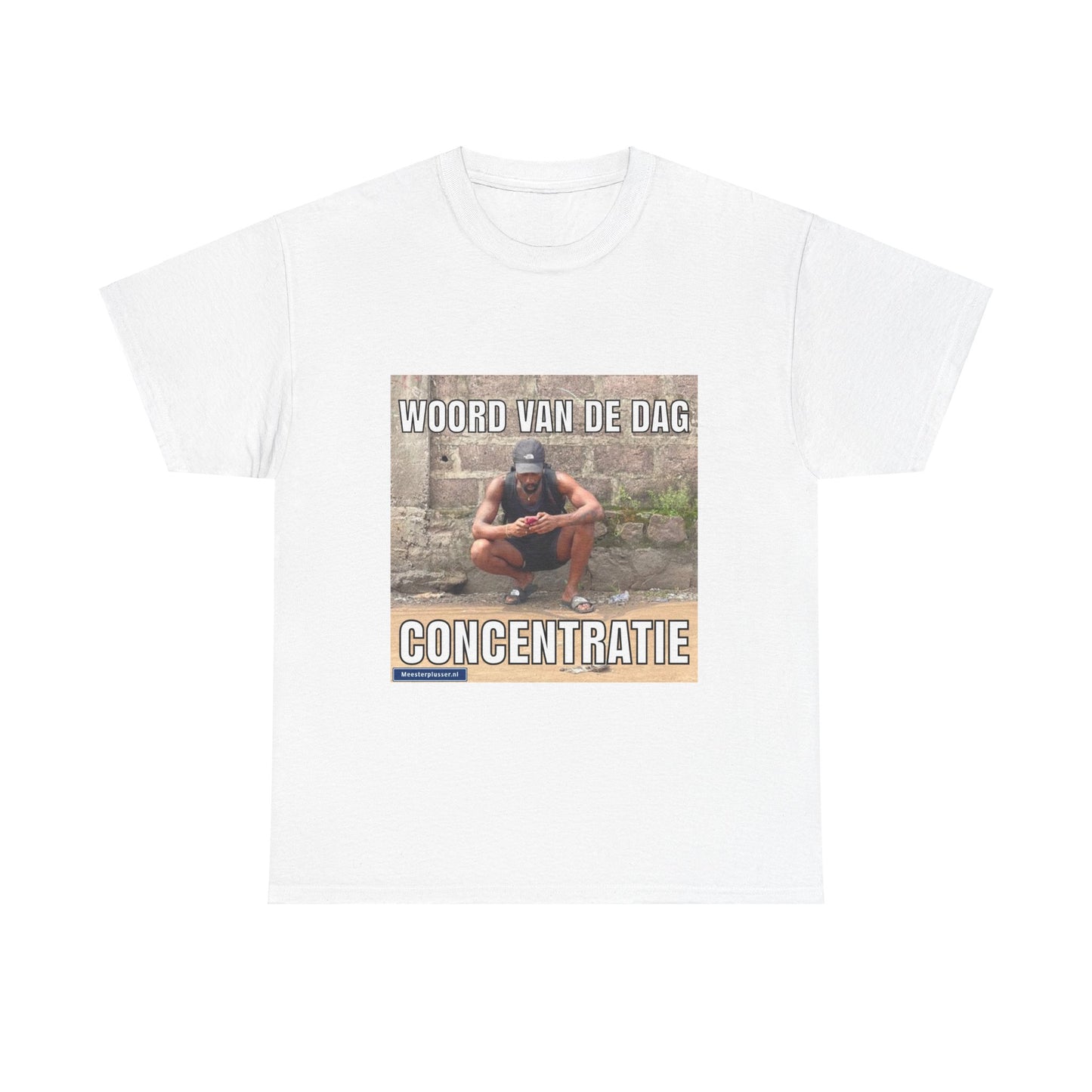 ''Concentratie'' Word of the day T-shirt - Meesterplusser.nl