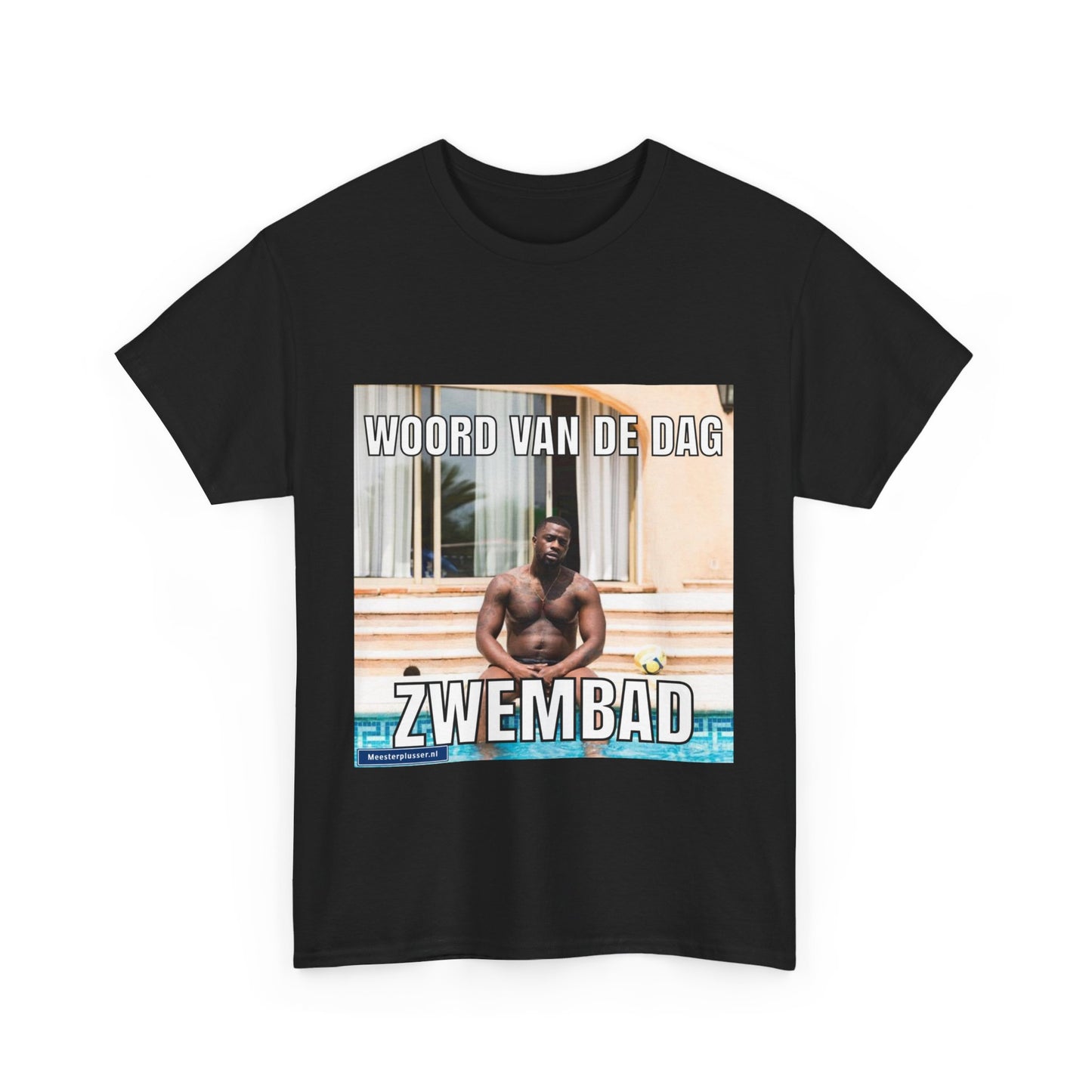 T-Shirt mit dem Wort „Schwimmbad“ des Tages
