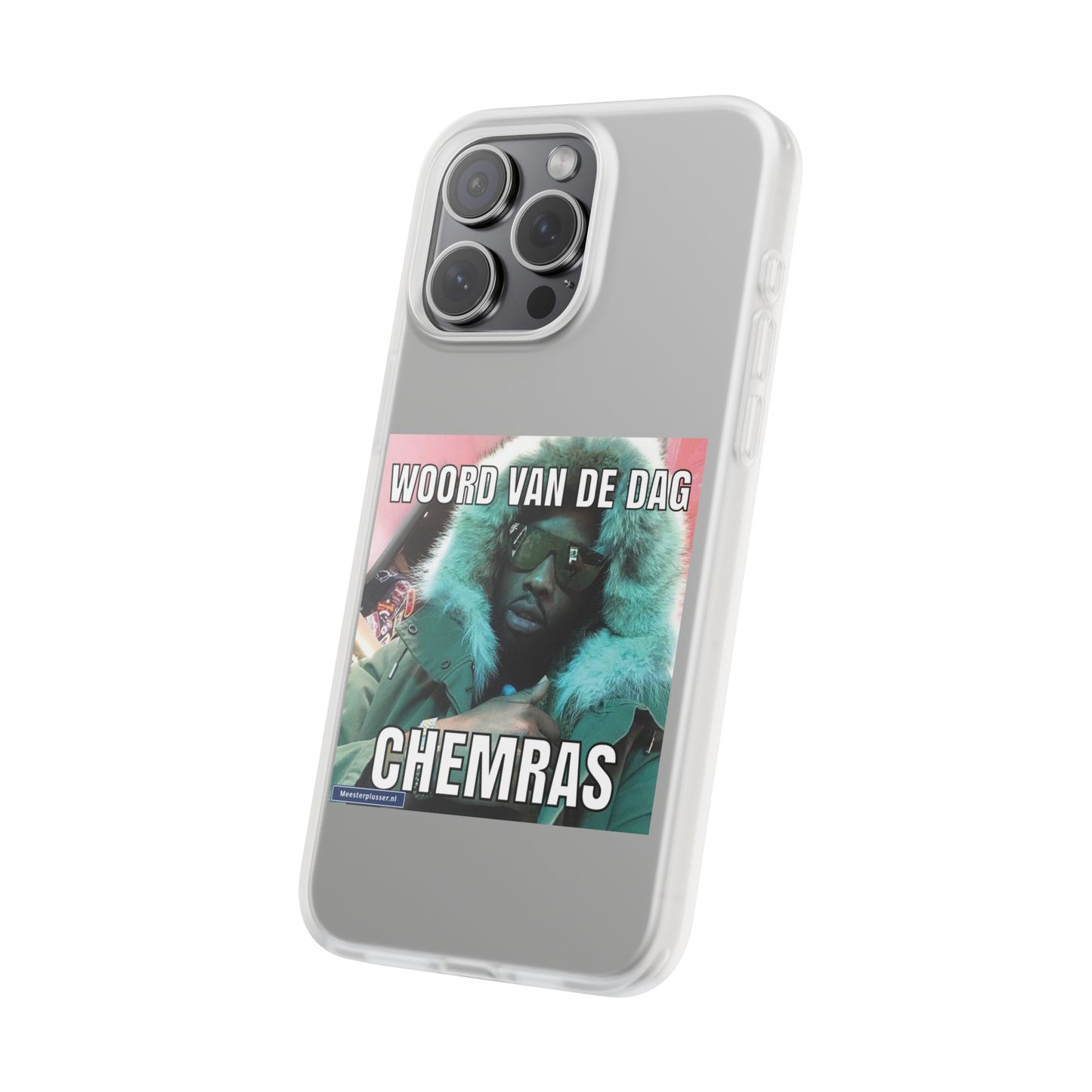 Word of the day 'Chemras' telefoonhoesje