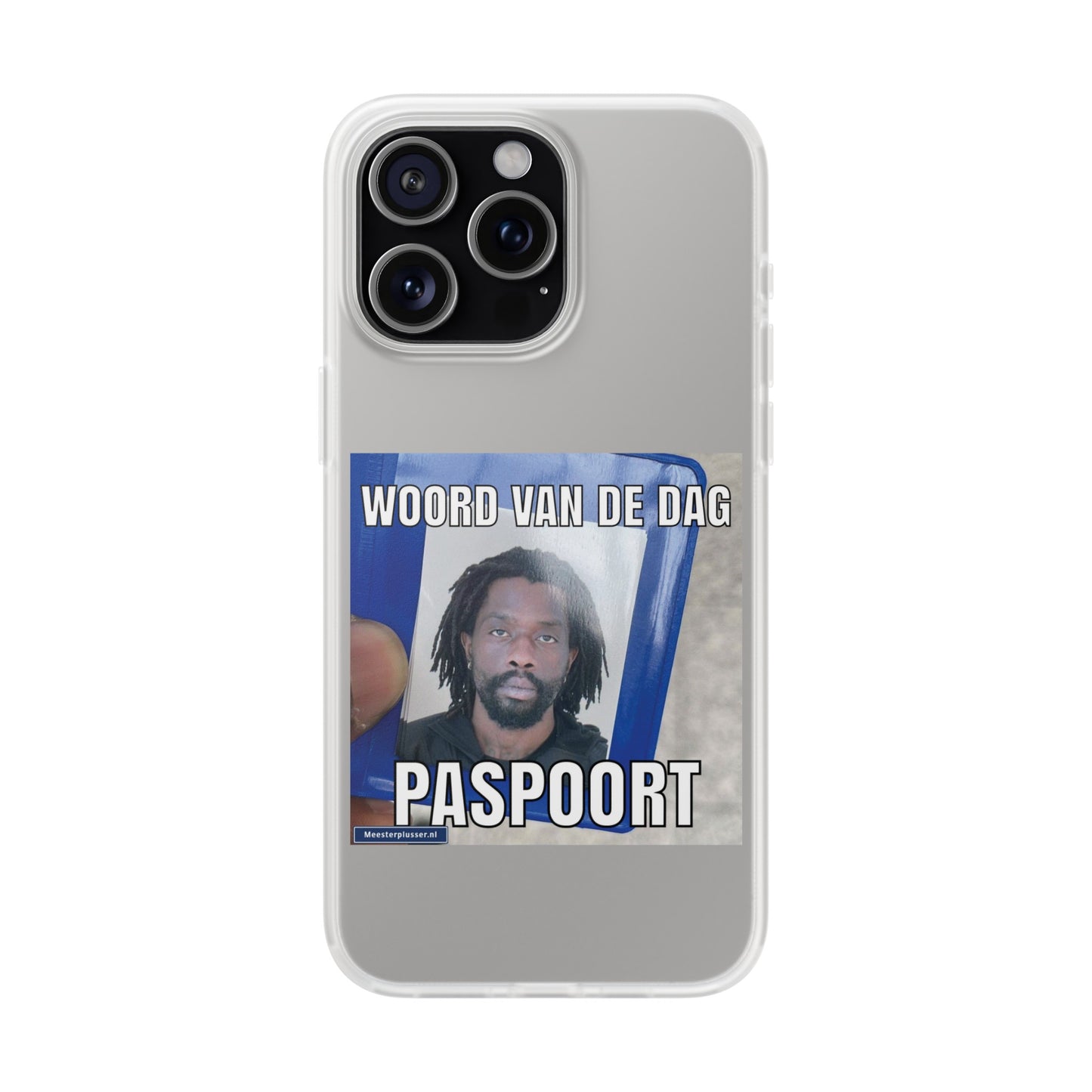 Word of the day 'Paspoort' telefoonhoesje