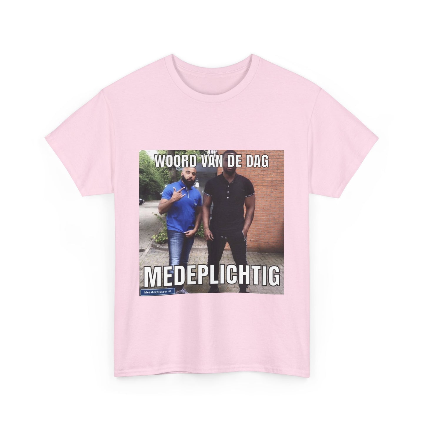 ''Medeplichtig'' Word of the day T-shirt - Meesterplusser.nl