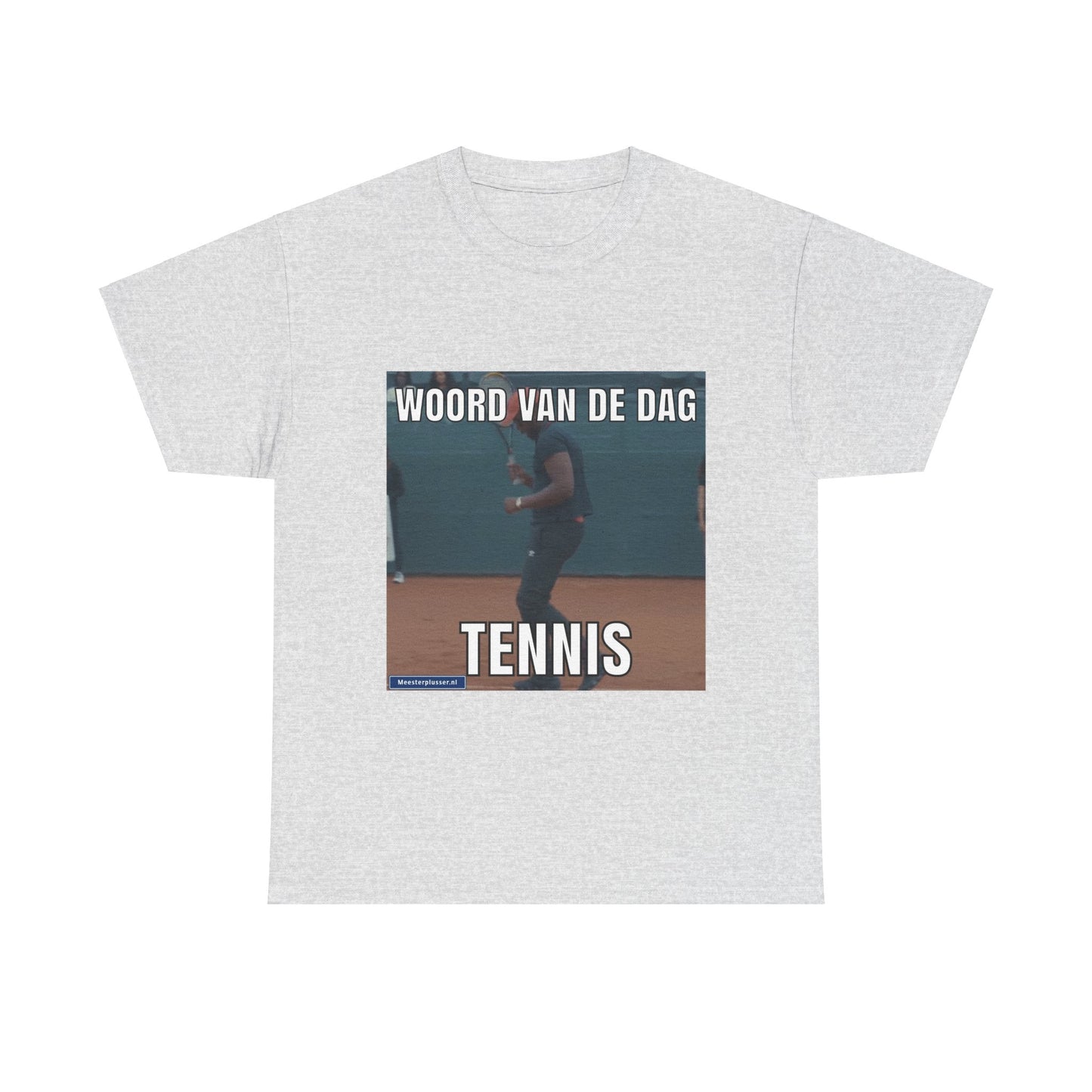 T-Shirt mit dem Wort „Tennis“ des Tages