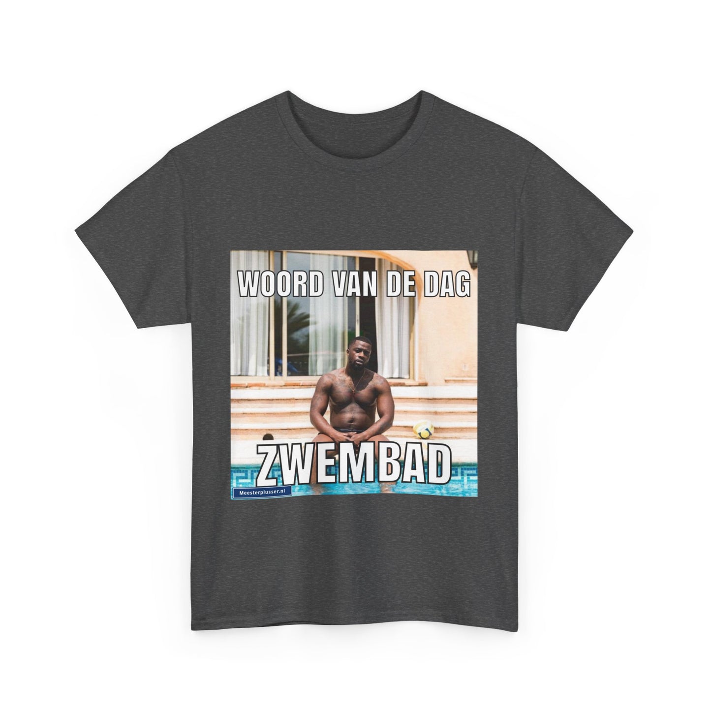 T-Shirt mit dem Wort „Schwimmbad“ des Tages