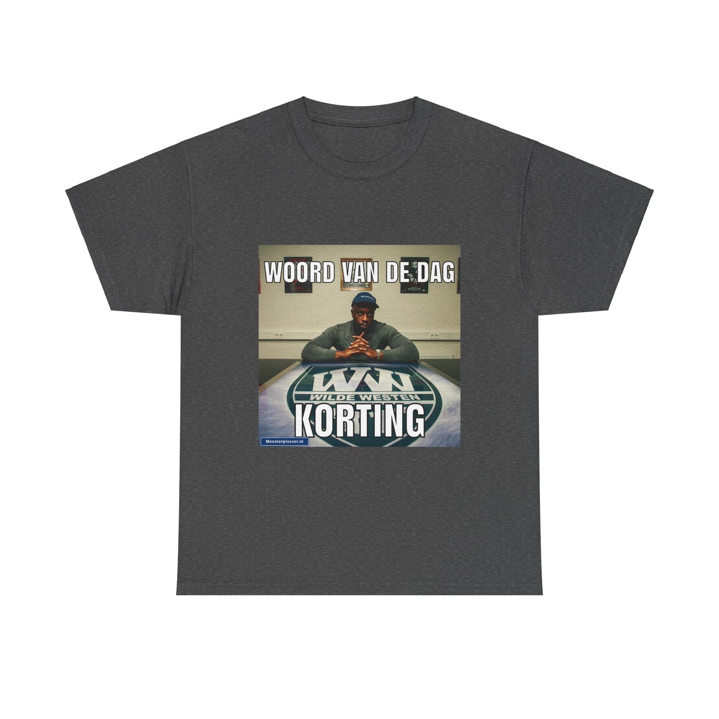 ''Korting'' Word of the day T-shirt - Meesterplusser.nl