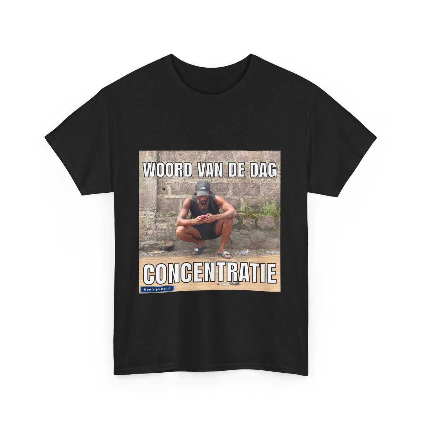 ''Concentratie'' Word of the day T-shirt - Meesterplusser.nl