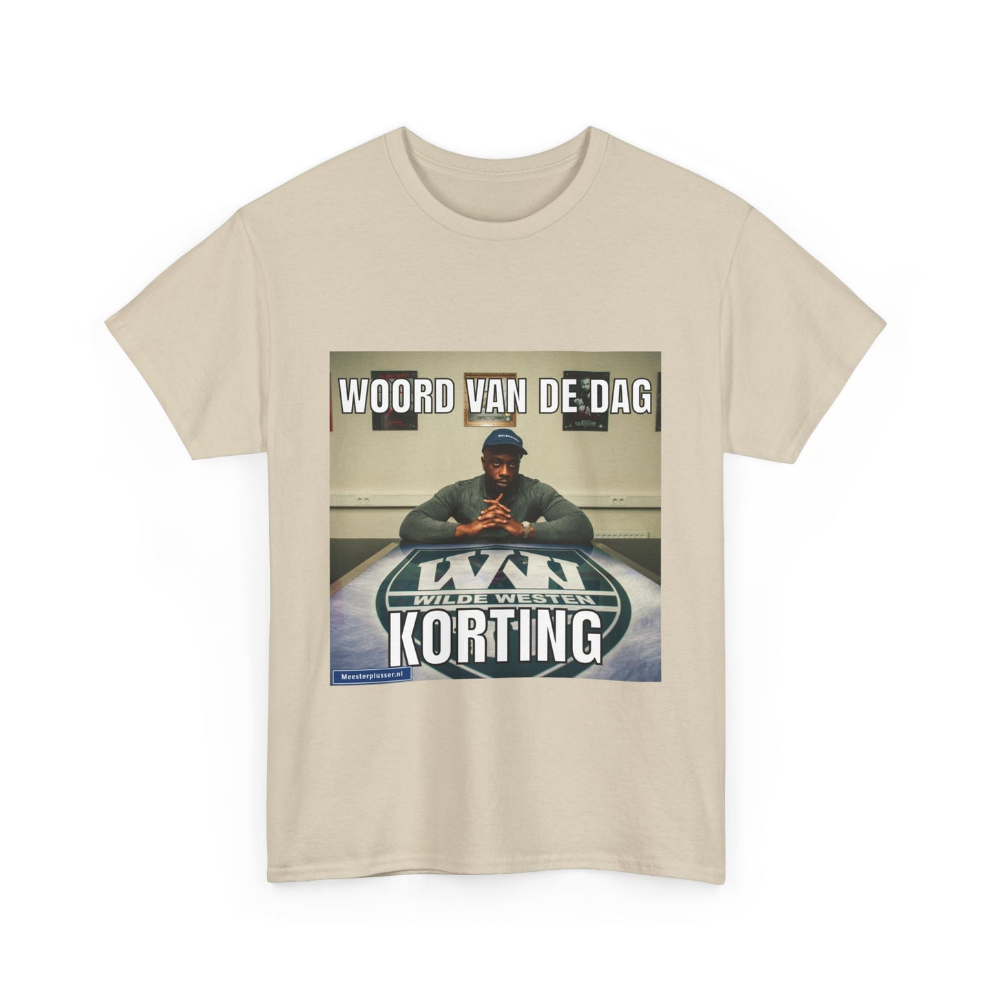 ''Korting'' Word of the day T-shirt - Meesterplusser.nl